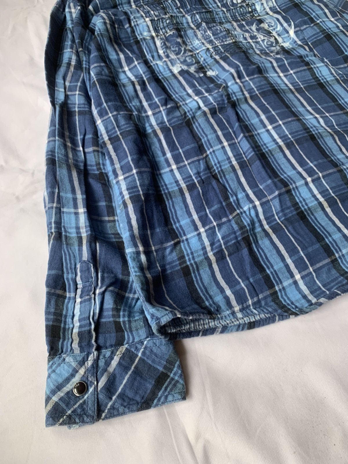 Japanese Brand Japanese Russ K Poem Plaid Flannel Size US XL / EU 56 / 4 - 11 Thumbnail