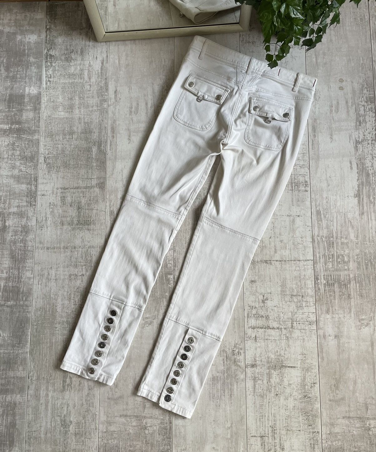 Marithe + Francois Girbaud Marithe Francois Girbaud Biker Denim Jeans Clasp Lighter Vtg Size 28" / US 6 / IT 42 - 13 Thumbnail