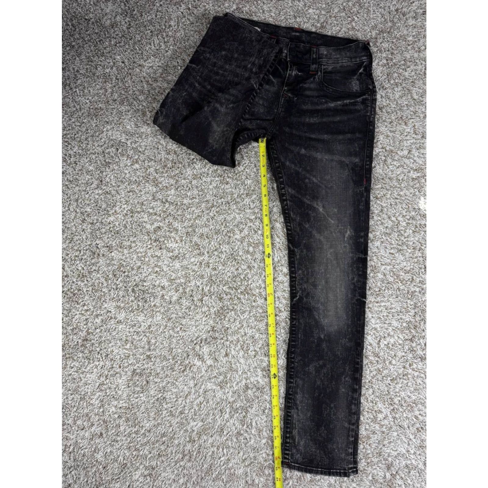 True Religion True Religion Ricky Relaxed Straight Gray Denim Jeans Men 30x32 Regular Inseam 32 Denim Logo Straight Jeans Mens Size US 30 / EU 46 - 4 Thumbnail