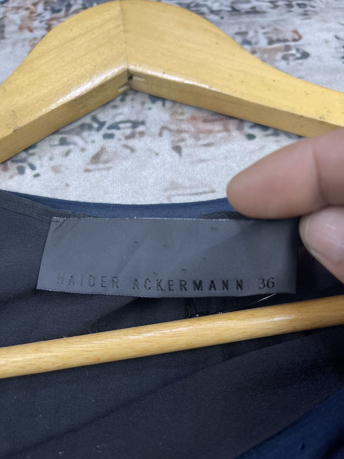 Haider Ackermann Haider Ackermann Dark Blue Rayon Silk Wrap Dress Size XS / US 0-2 / IT 36-38 - 15 Thumbnail