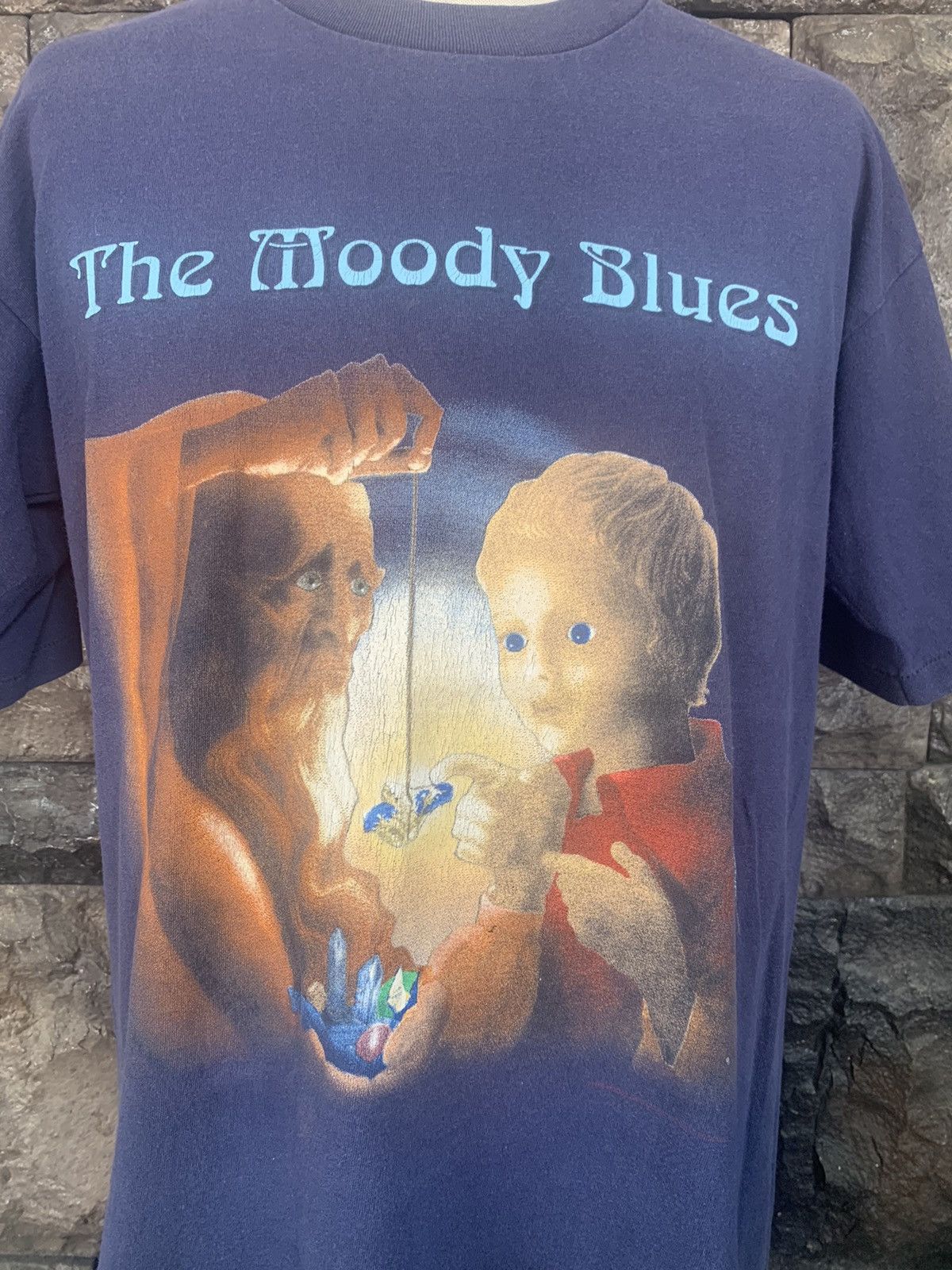 Band Tees × Vintage Vintage 90s The Moody Blues Tour English Rock Band T shirt Size US L / EU 52-54 / 3 - 2 Thumbnail