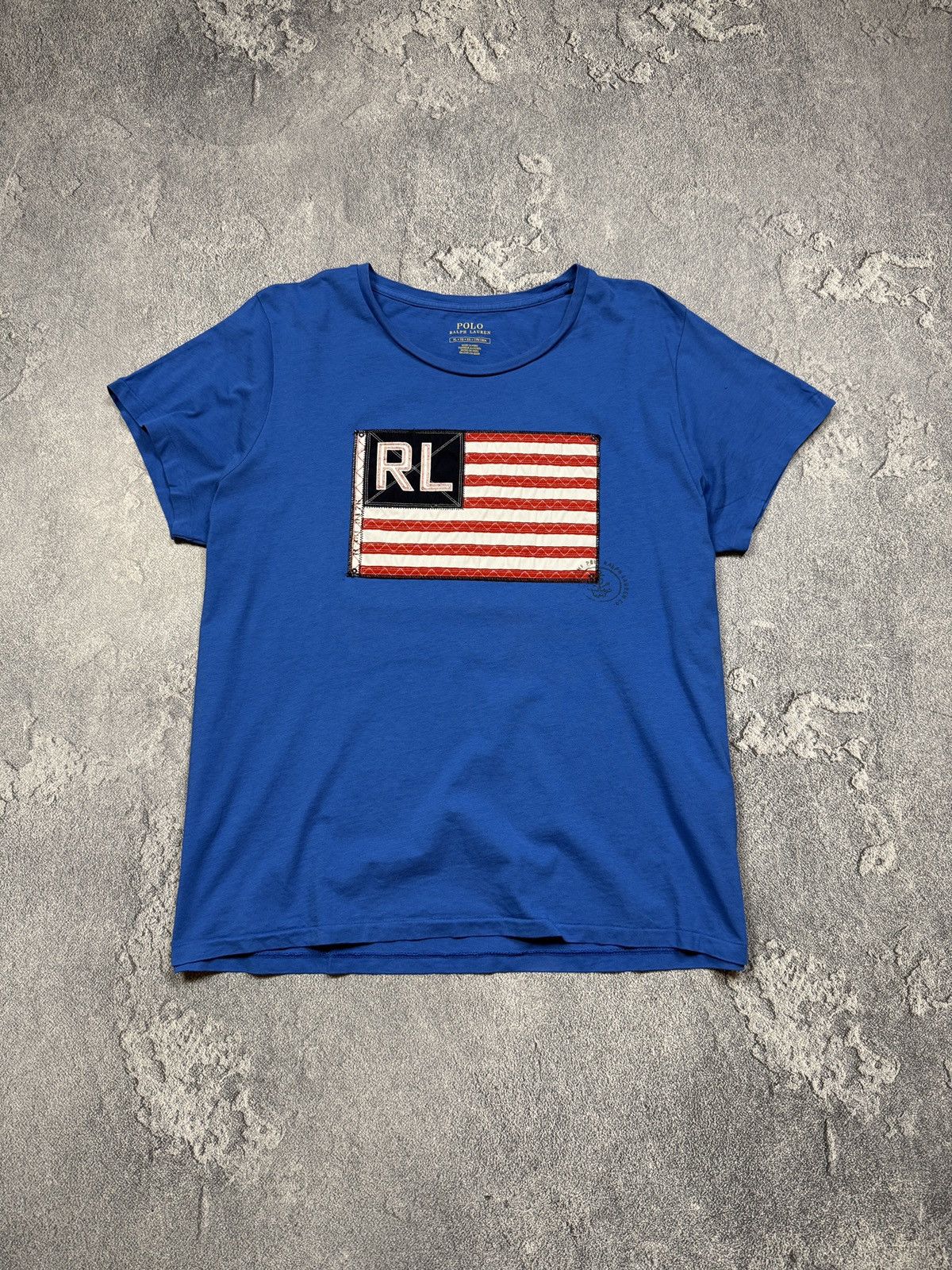 Polo Ralph Lauren Polo Ralph Lauren USA Big Flag Logo Tee Size XL / US 12-14 / IT 48-50 - 1 Thumbnail
