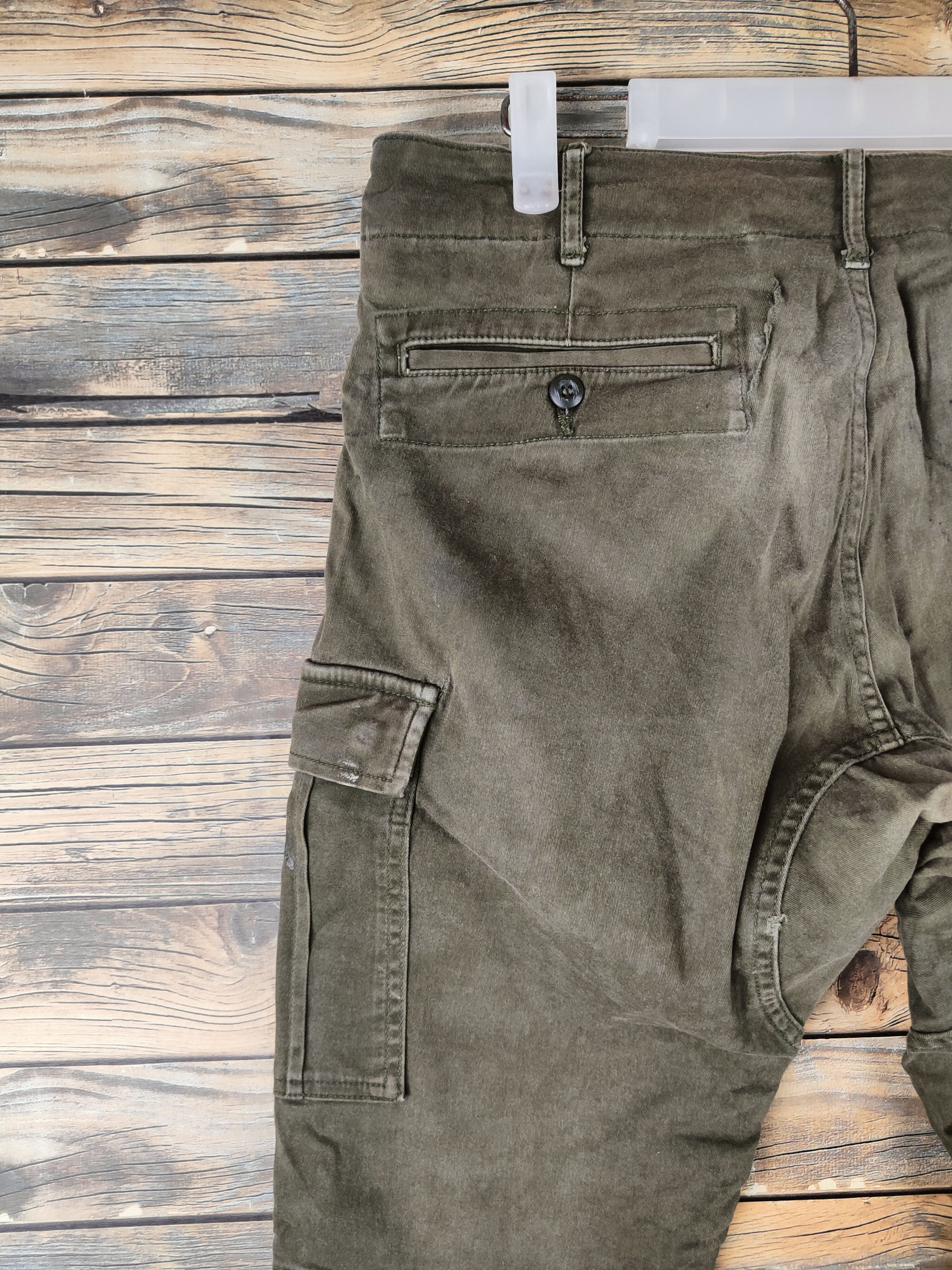 Japanese Brand DL Gladiator Olive Multipocket Cargo Pants #46-400 Size US 32 / EU 48 - 8 Thumbnail