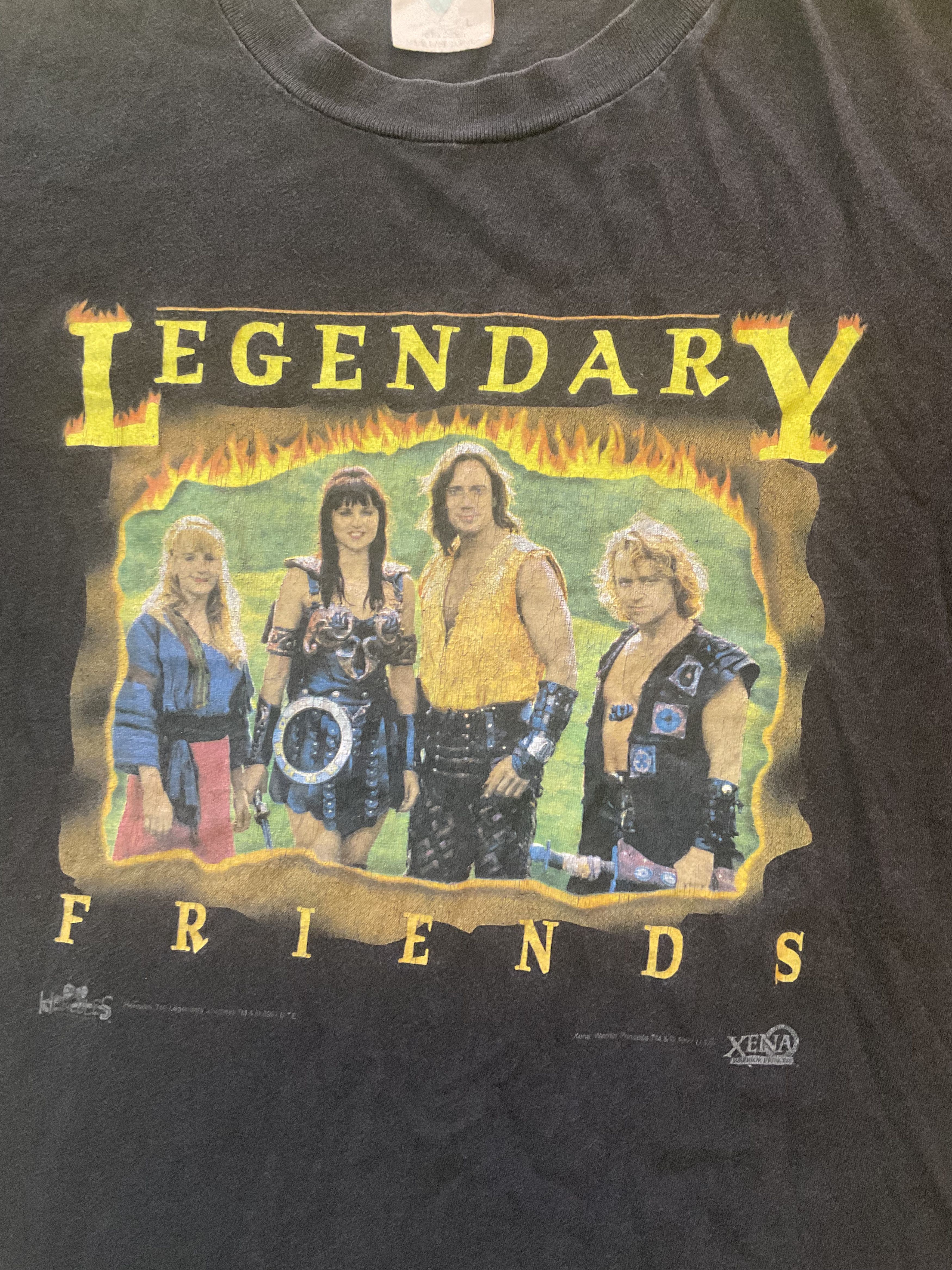Vintage Vintage 1997 Hercules & Xena Friends TV Promo T-Shirt Size US L / EU 52-54 / 3 - 3 Thumbnail