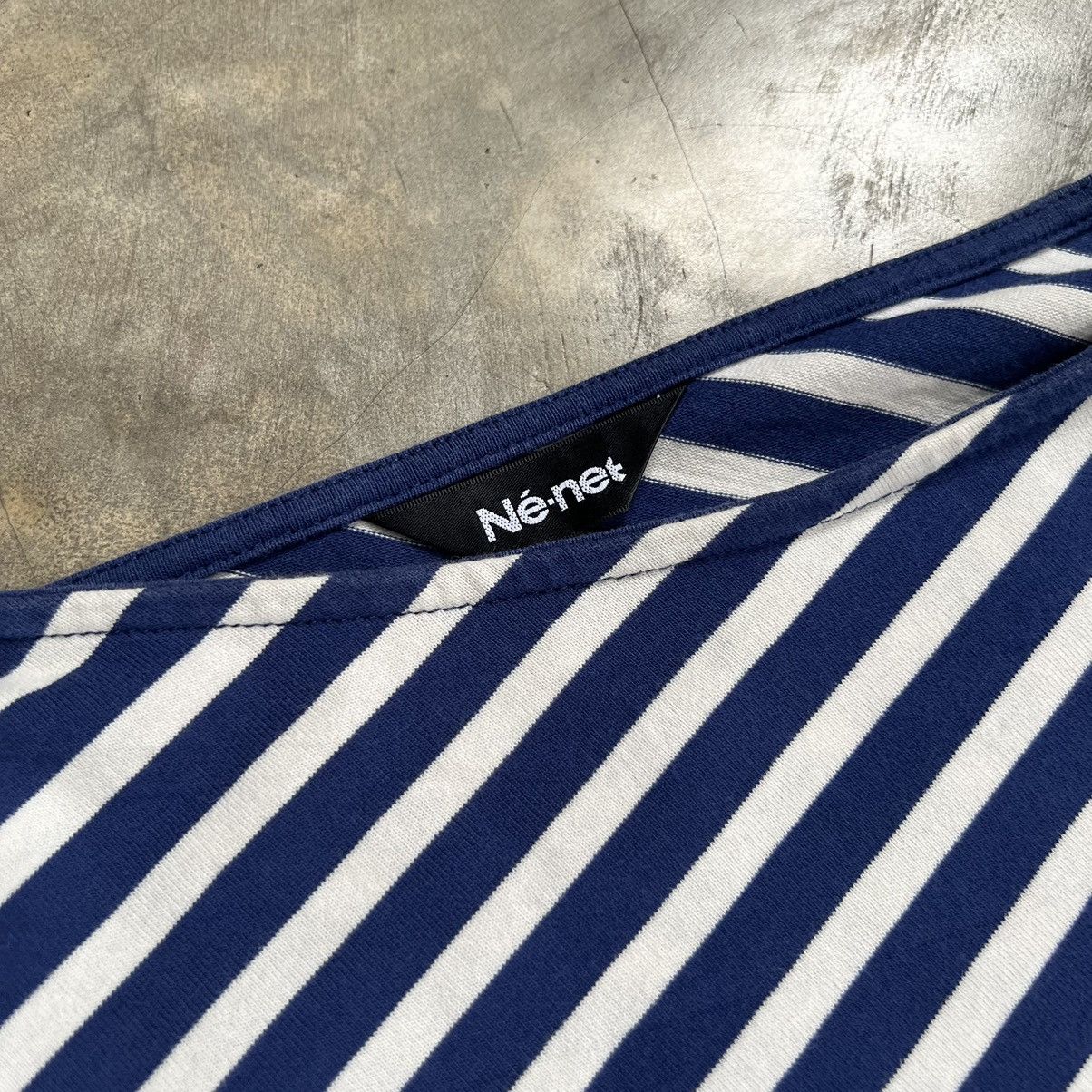 Issey Miyake Ne-net by Issey miyake Stripe Long Sleeve Shirt Size M / US 6-8 / IT 42-44 - 4 Thumbnail