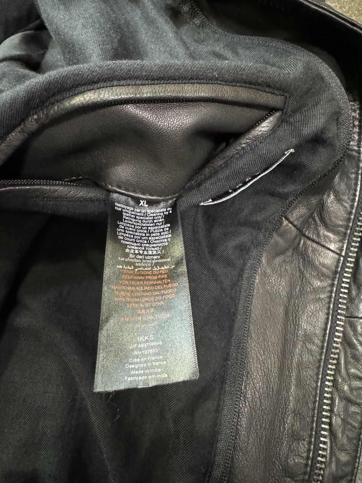 IKKS IKKS Leather Jacket Size US XL / EU 56 / 4 - 6 Thumbnail