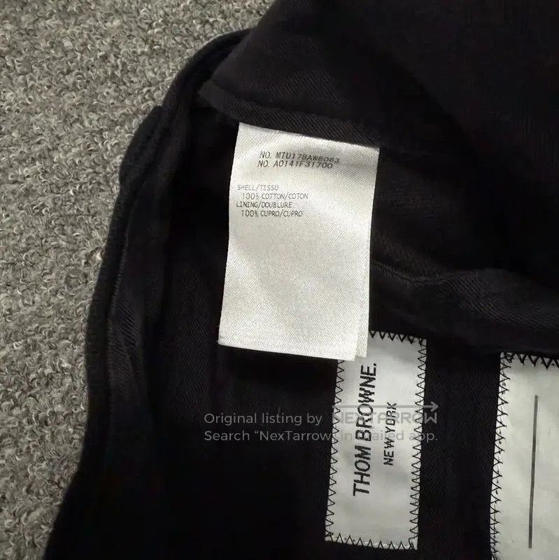 Thom Browne Thom Browne Black Polyester Casual Pants . Size US 38 / EU 54 - 4 Thumbnail