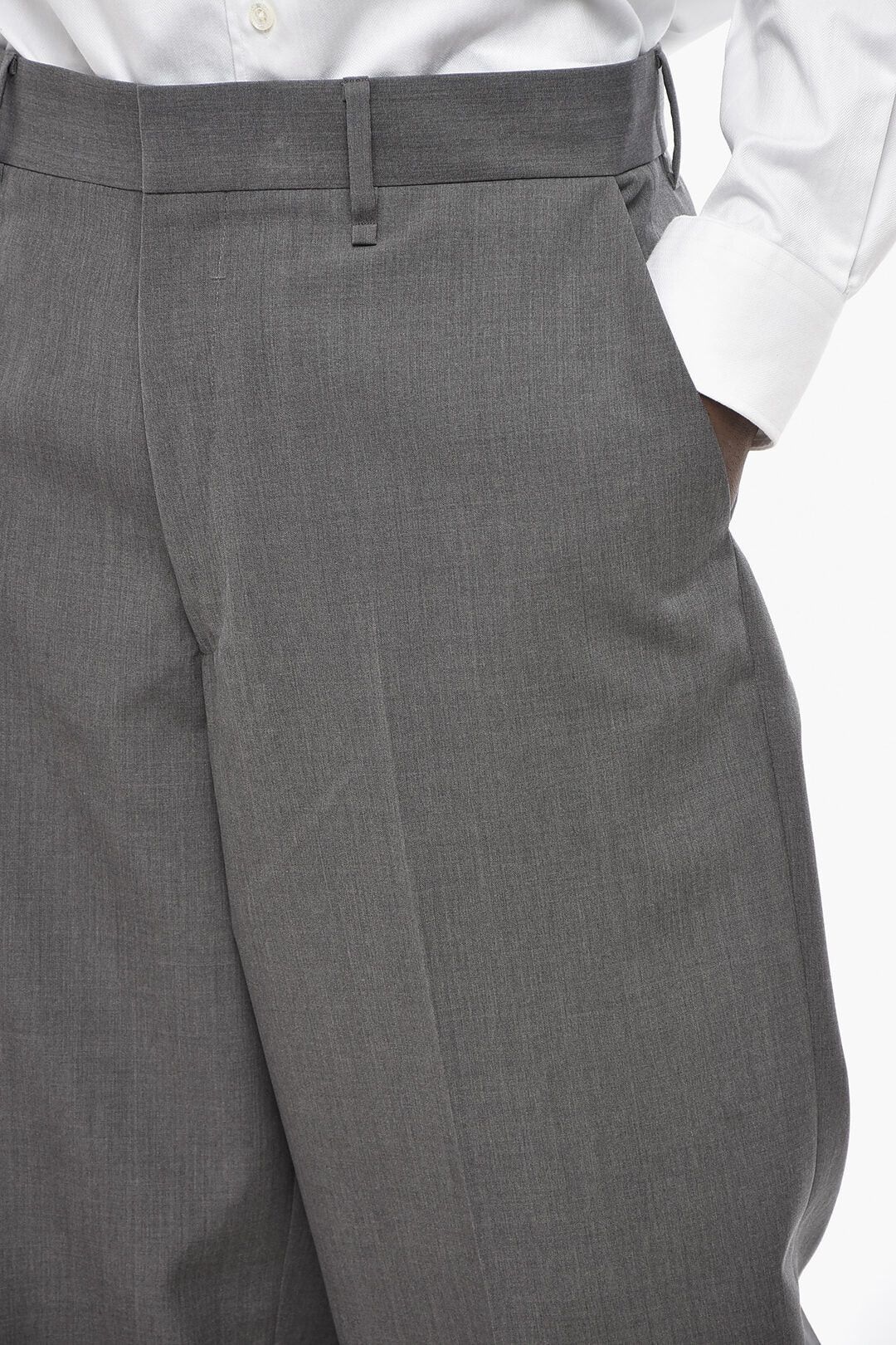 Givenchy og1mm0326 Pure Wool 4-Pocket Pant in Grey Size US 30 / EU 46 - 3 Thumbnail