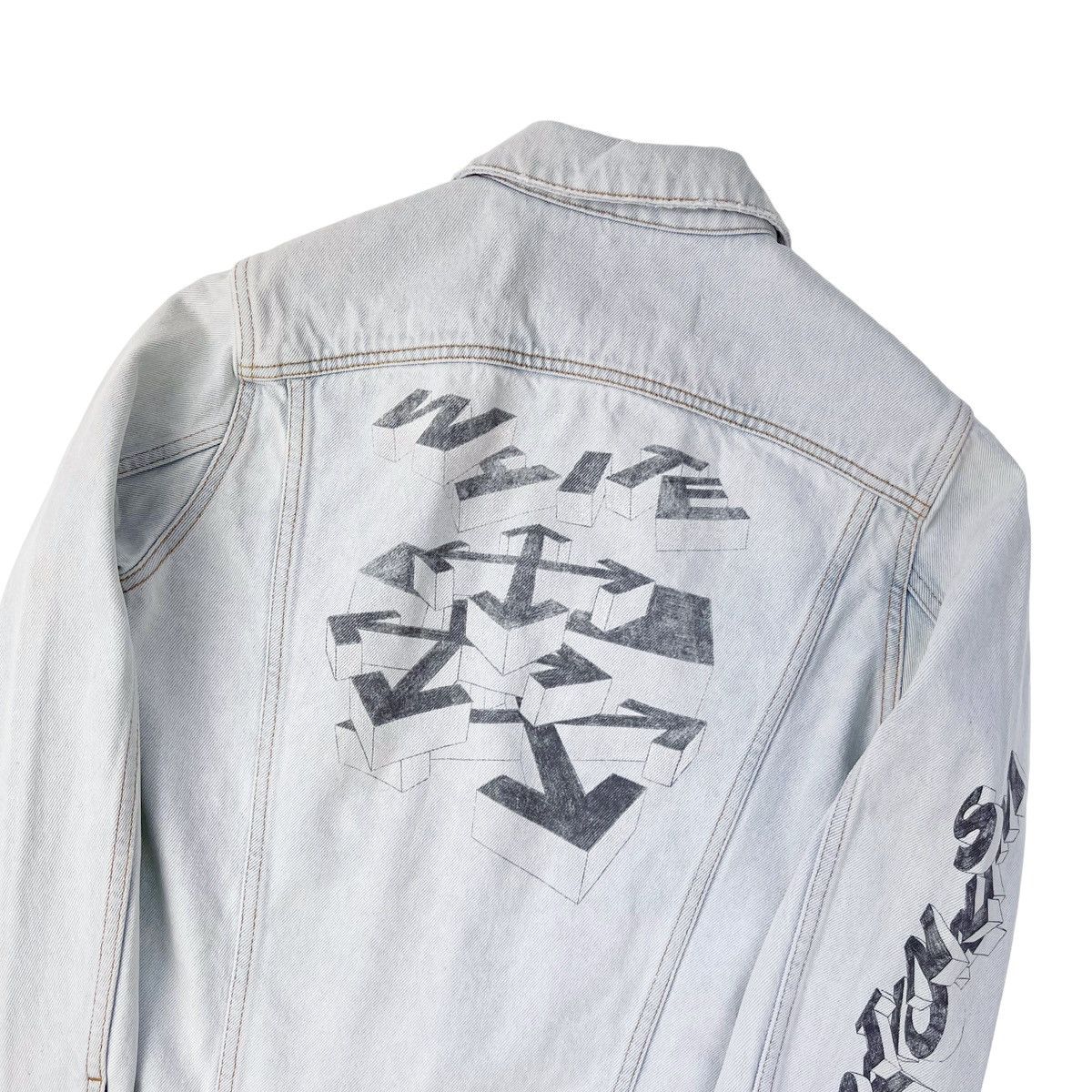Off-White Off-White 3D Pencil Denim Jacket Size US XS / EU 42 / 0 - 1 Thumbnail