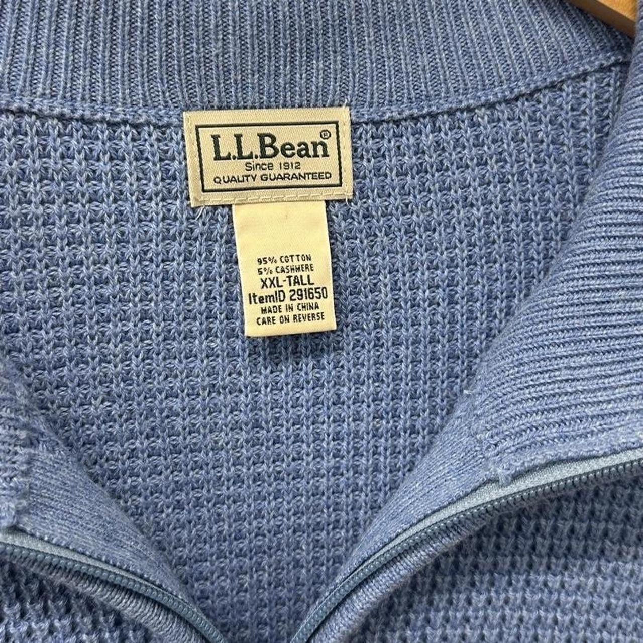 L.L. Bean Vintage L.L. Bean 1/4 Zip Sweater Blue XXL Tall Size US XXL / EU 58 / 5 - 4 Thumbnail