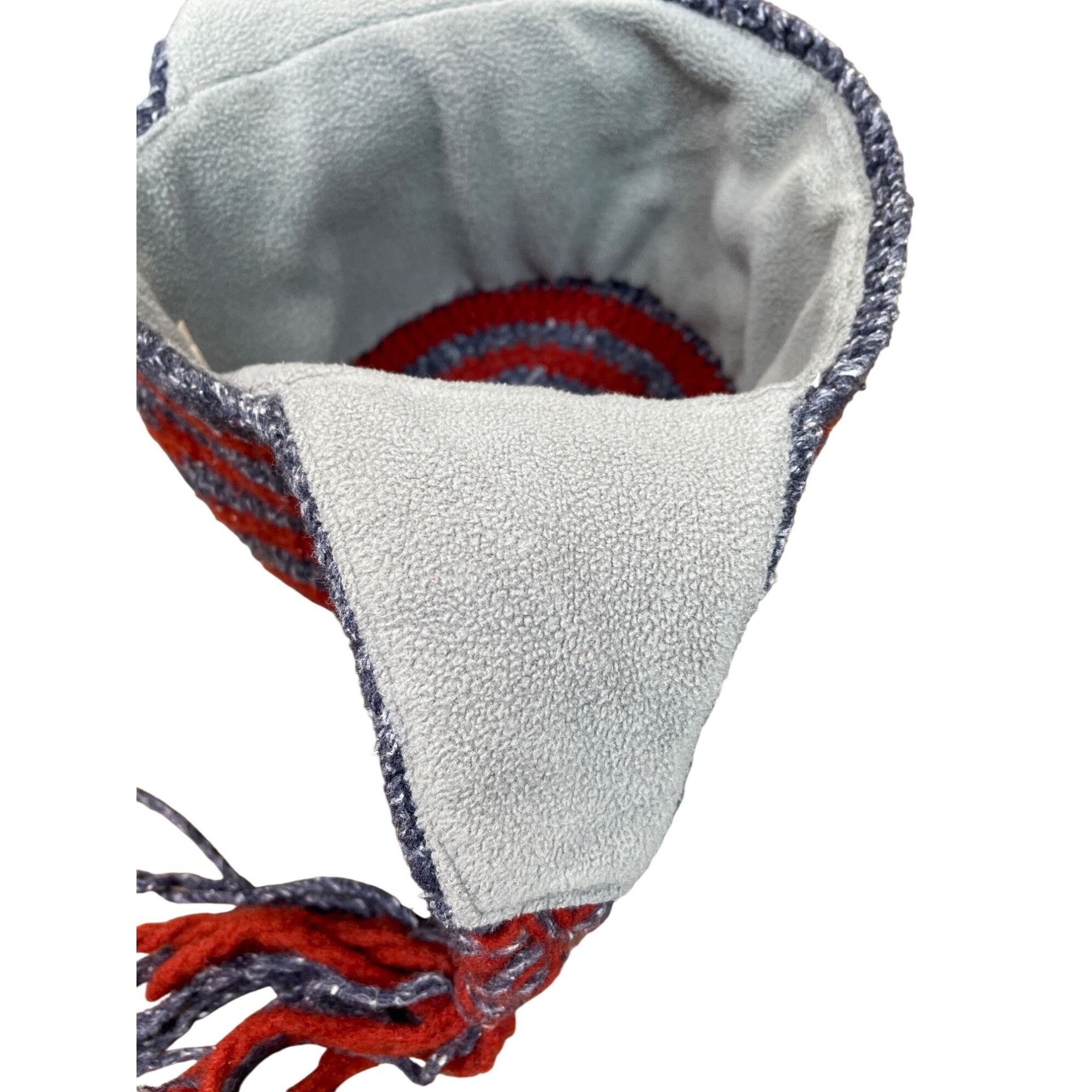 Other Native Creation Handmade gray red wool Earflap winter hat SK Size ONE SIZE - 9 Thumbnail