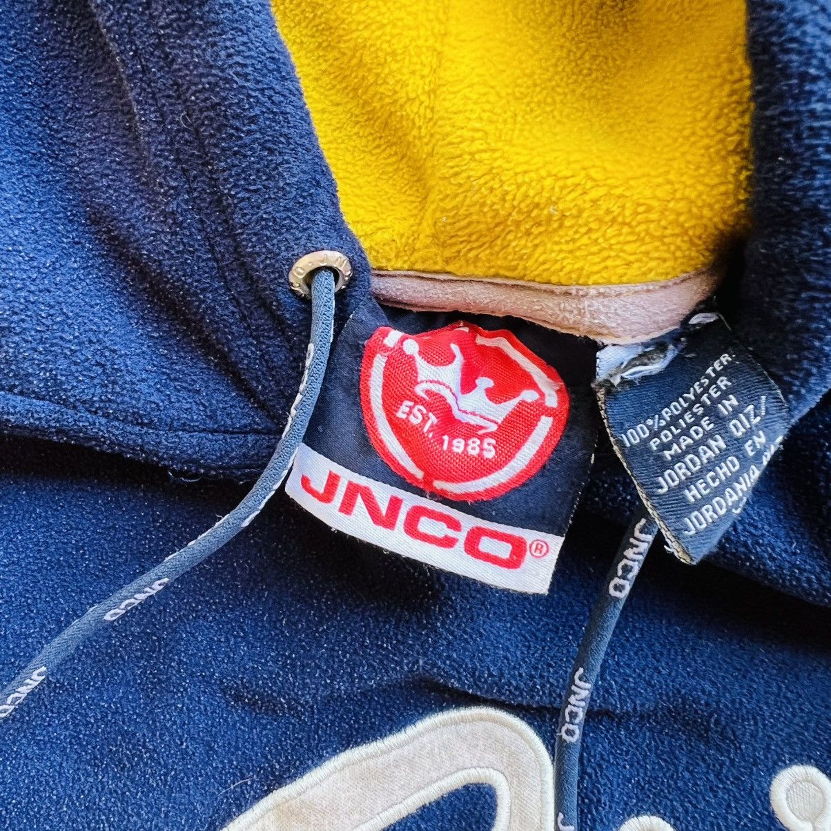 JNCO × Vintage Rare Vintage 90s Navy JNCO Crown Logo Baggy Fleece Size US XL / EU 56 / 4 - 4 Thumbnail