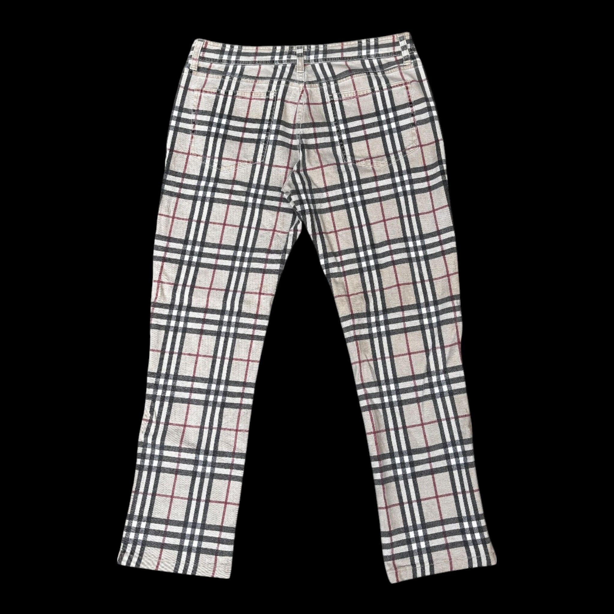 Burberry × Designer × Vintage Vintage Burberry London Nova Check Trouser Pants Size 28" / US 6 / IT 42 - 2 Thumbnail