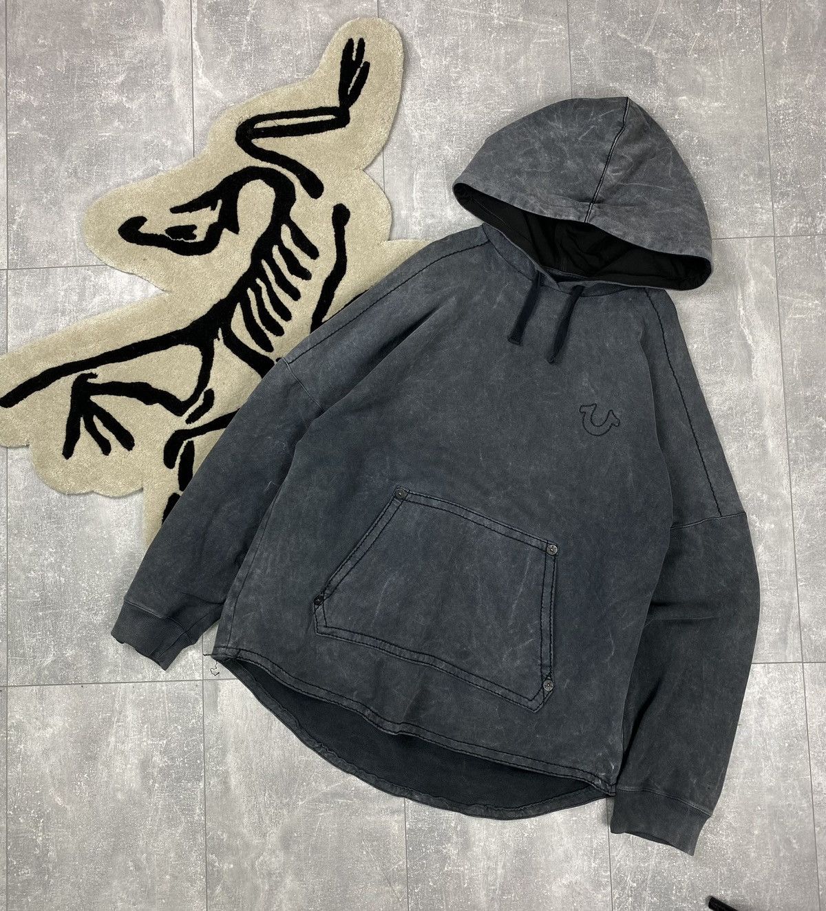 True Religion Mens Vintage True Religion Oversized Hoodie Y2K RARE Size US L / EU 52-54 / 3 - 1 Thumbnail