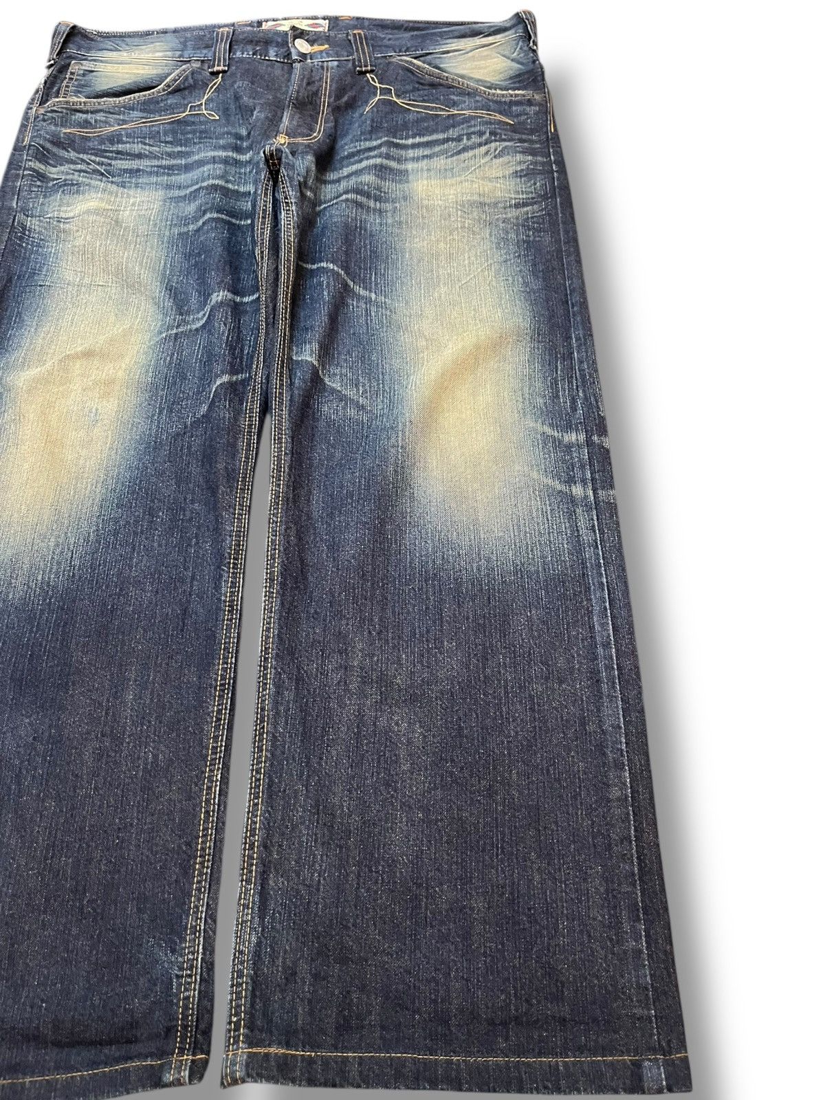 Edwin Vintage Edwin XV Baggy Mudwash Whiskers Denim Size US 42 / EU 58 - 4 Thumbnail