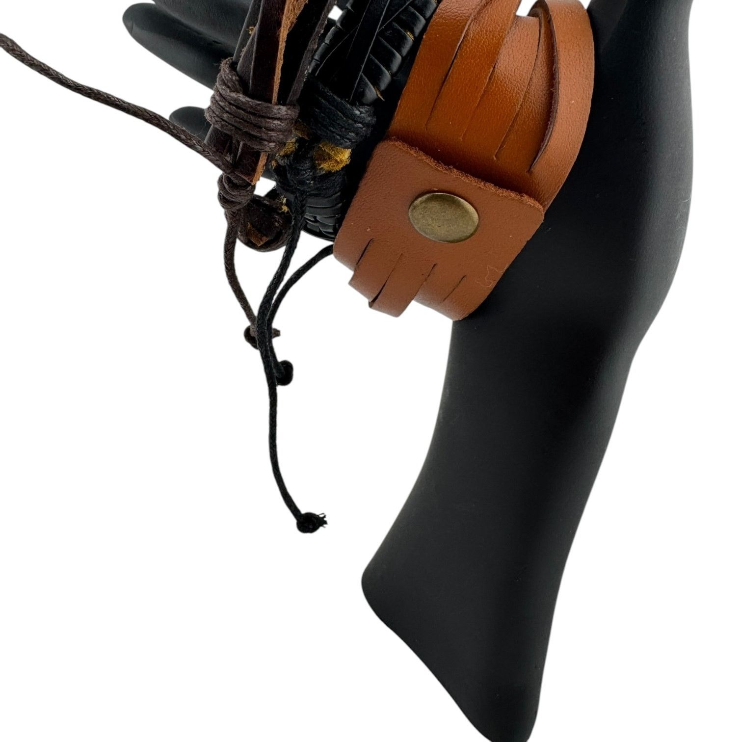 Other Triple Leather Cuffs For Rebels Who Dabble in Chaos Size ONE SIZE - 2 Thumbnail