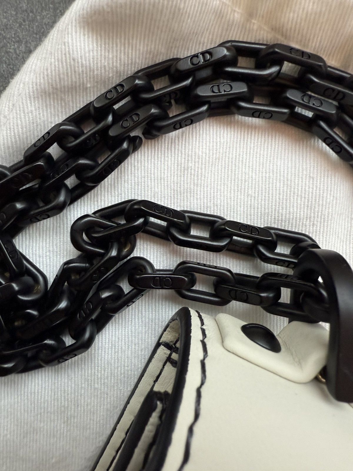 Dior Christian Dior J’Adior Calf White Leather Chain Flap Bag Size ONE SIZE - 5 Thumbnail