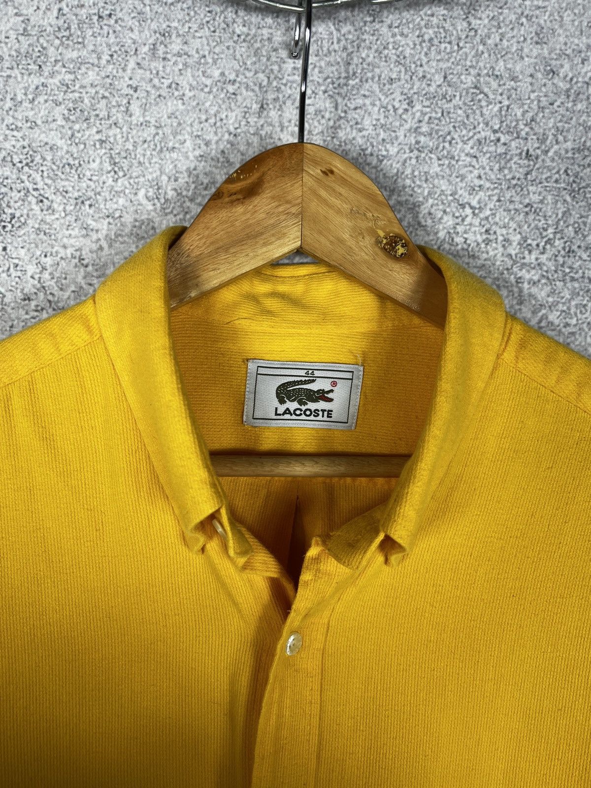 Lacoste Vintage Lacoste Corduroy Velvet Long Sleeve Shirt Size US XL / EU 56 / 4 - 4 Thumbnail