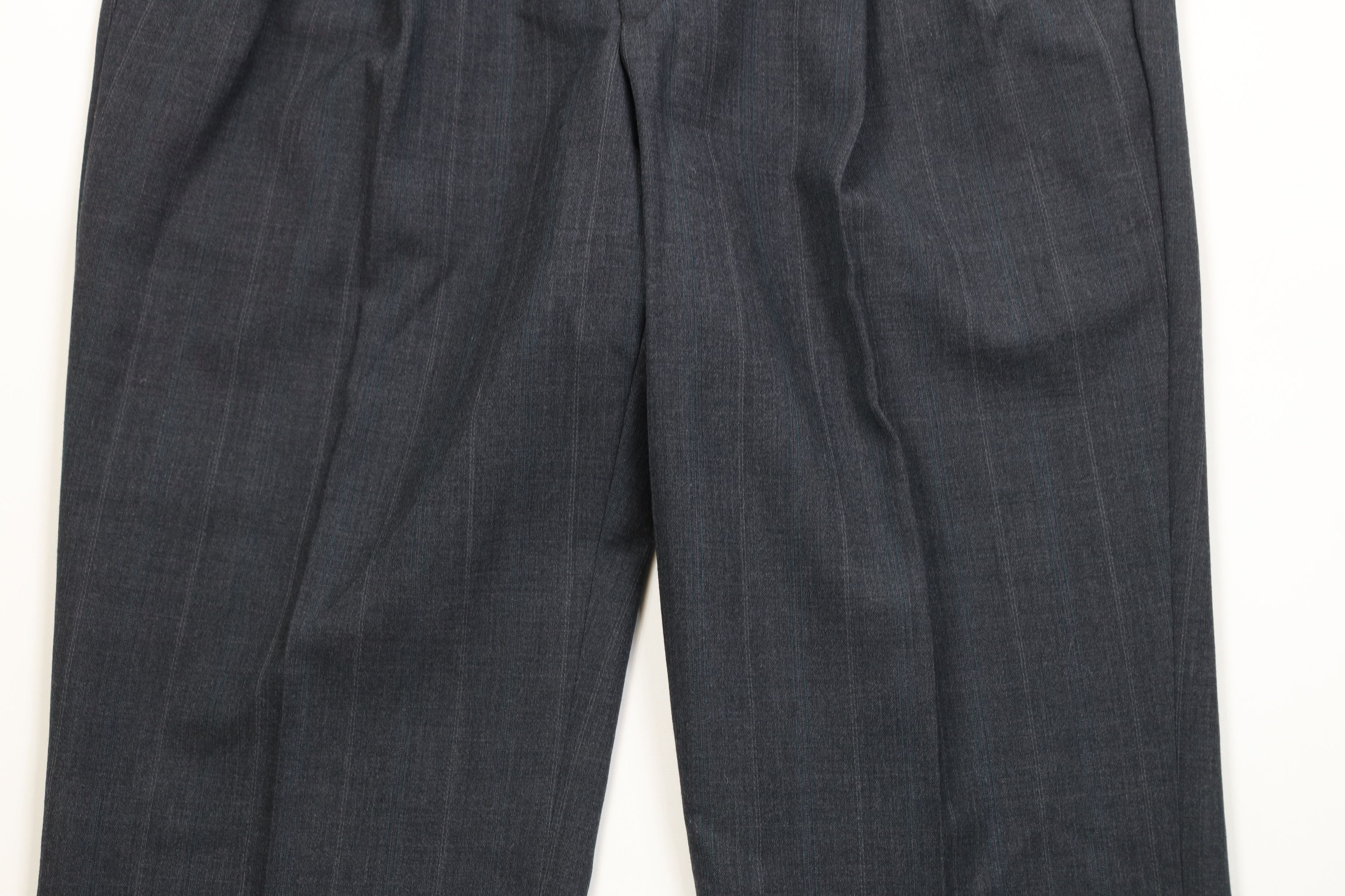 Vintage Vintage 90s Streetwear 2 Piece Worsted Wool Striped Suit Size 42L - 12 Thumbnail