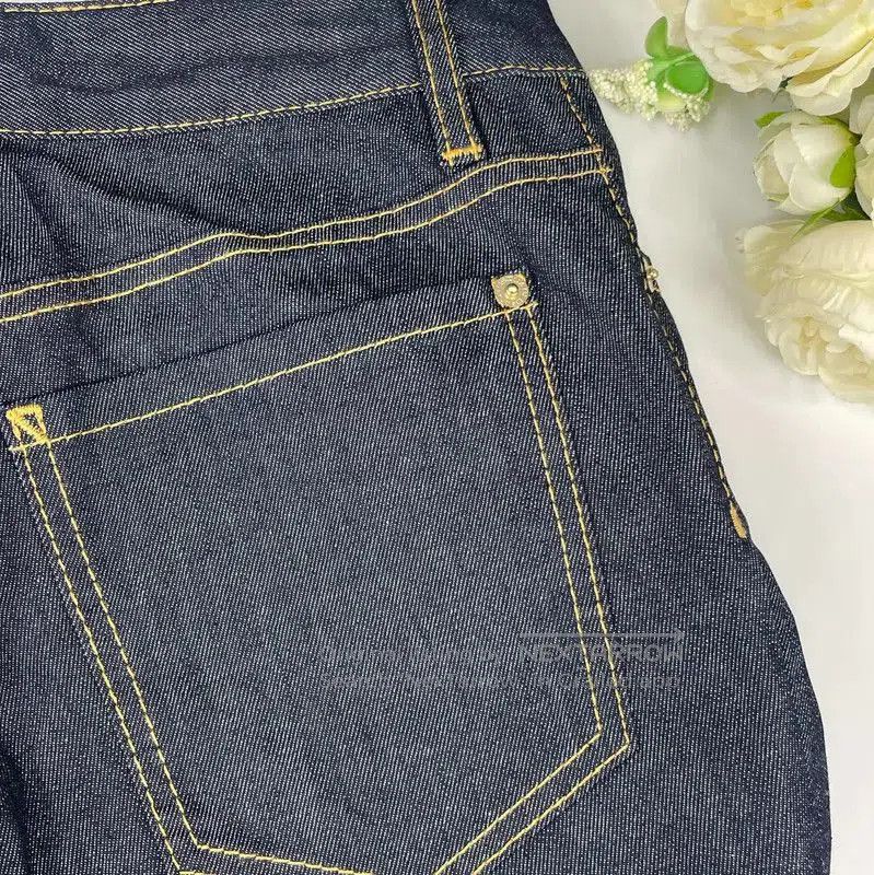 Dsquared2 DSQUARED2 Blue Cotton Women's Jeans with Floral Appliqués . Size 23" - 1 Thumbnail