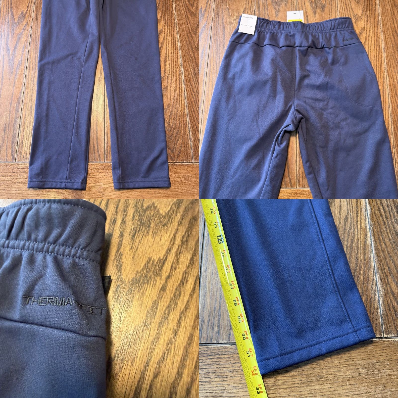 Nike Nike Therma Fit Sweatpants Men's Open Hem DQ4856-451 Small Regular Waist 30" Blue Polyester Pockets Casual Activewear Size US 33 - 8 Thumbnail
