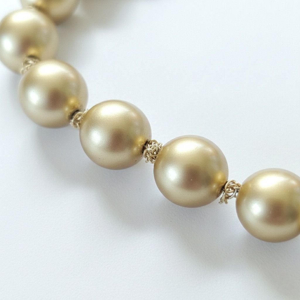 Monet Monet 16" Necklace Gold Metal Pearls Knotted Chain Claw Size ONE SIZE - 8 Thumbnail