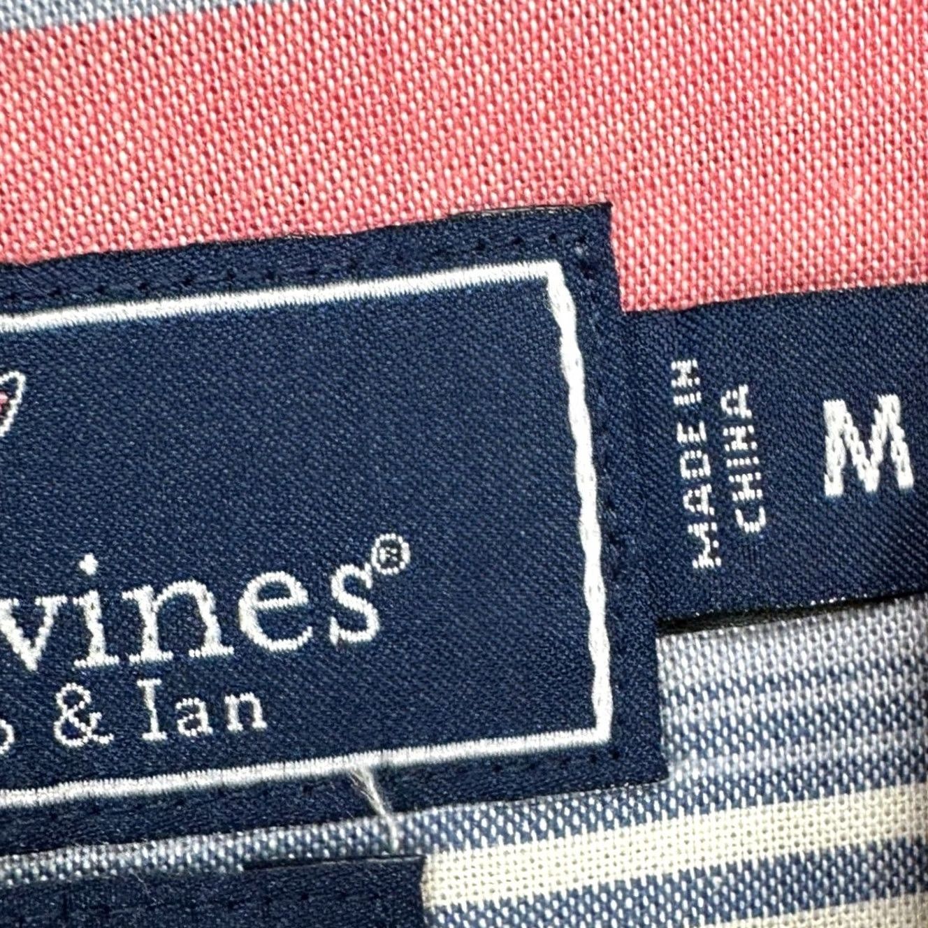 Vineyard Vines Vineyard Vines Mens Cabana Shirt Medium Pink Blue Short Sleeve Button Up Stretch Size US M / EU 48-50 / 2 - 5 Thumbnail