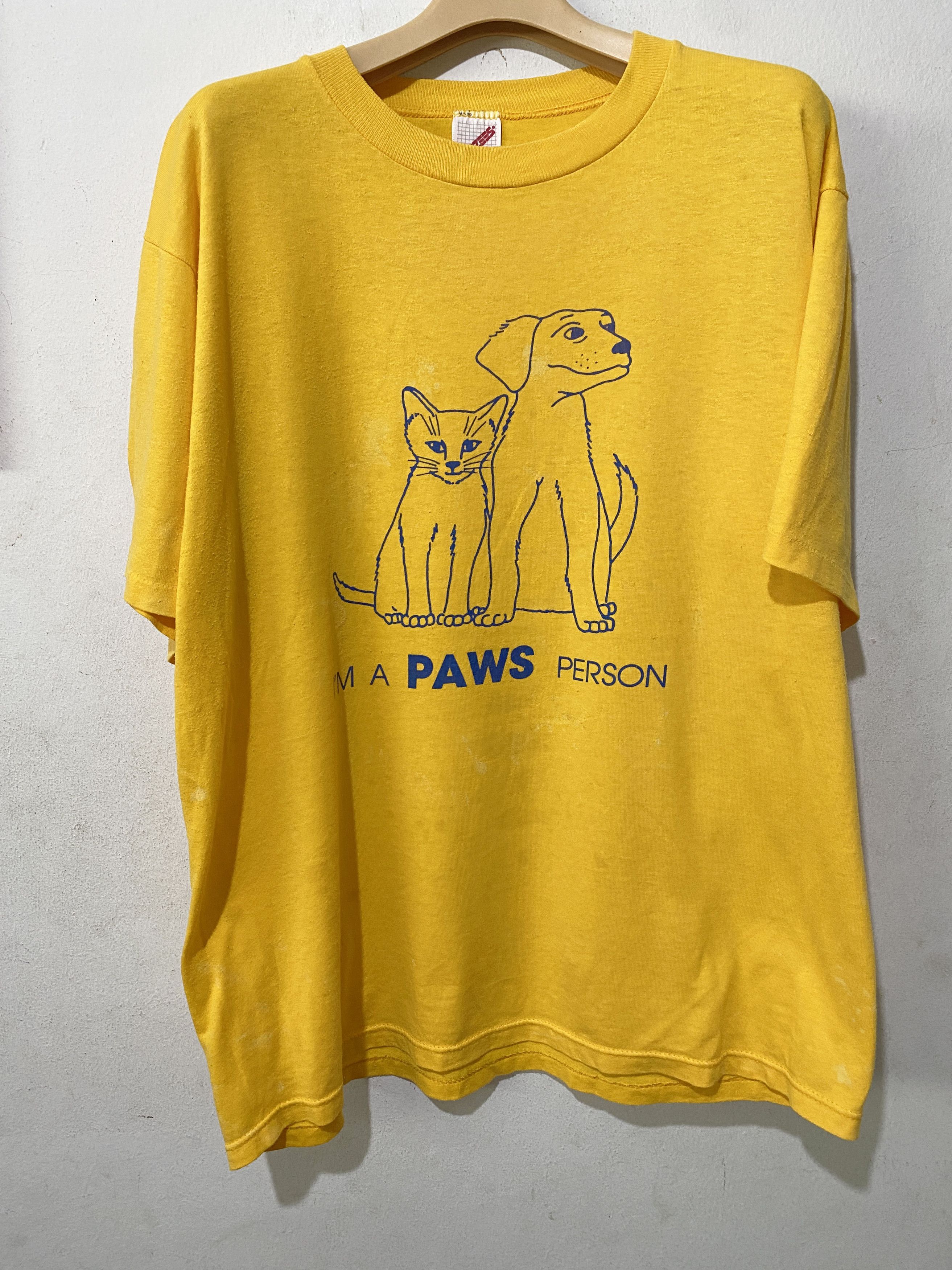 Vintage Vintage 90s Cat and Dog Shirt Size US XL / EU 56 / 4 - 1 Thumbnail