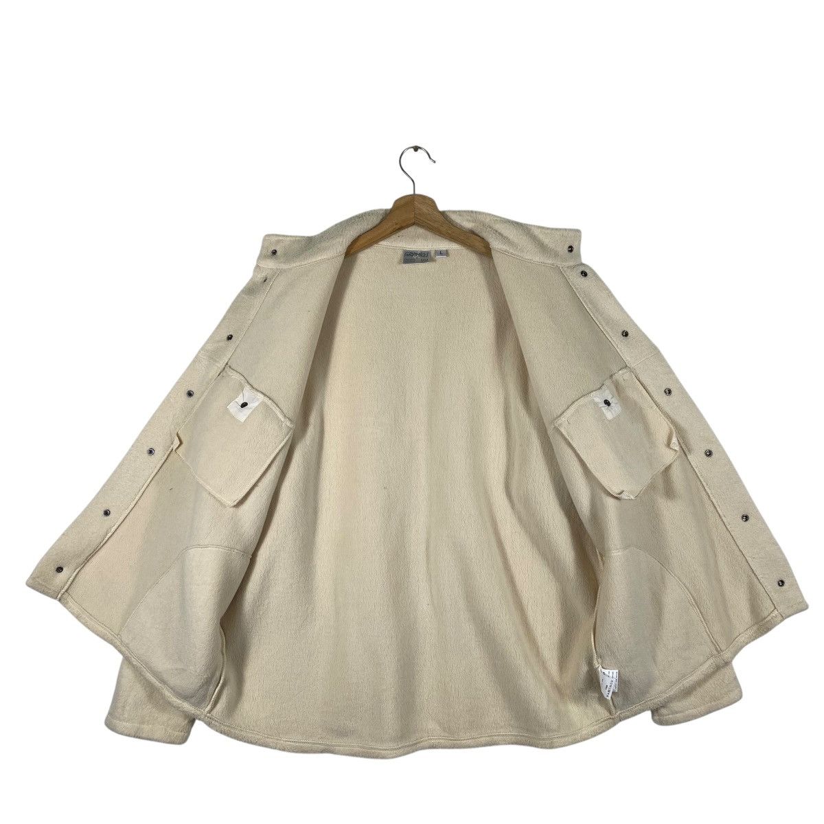 Gramicci Vintage Gramicci Fleece Button Jacket L Size Cream Colour Size US L / EU 52-54 / 3 - 5 Thumbnail