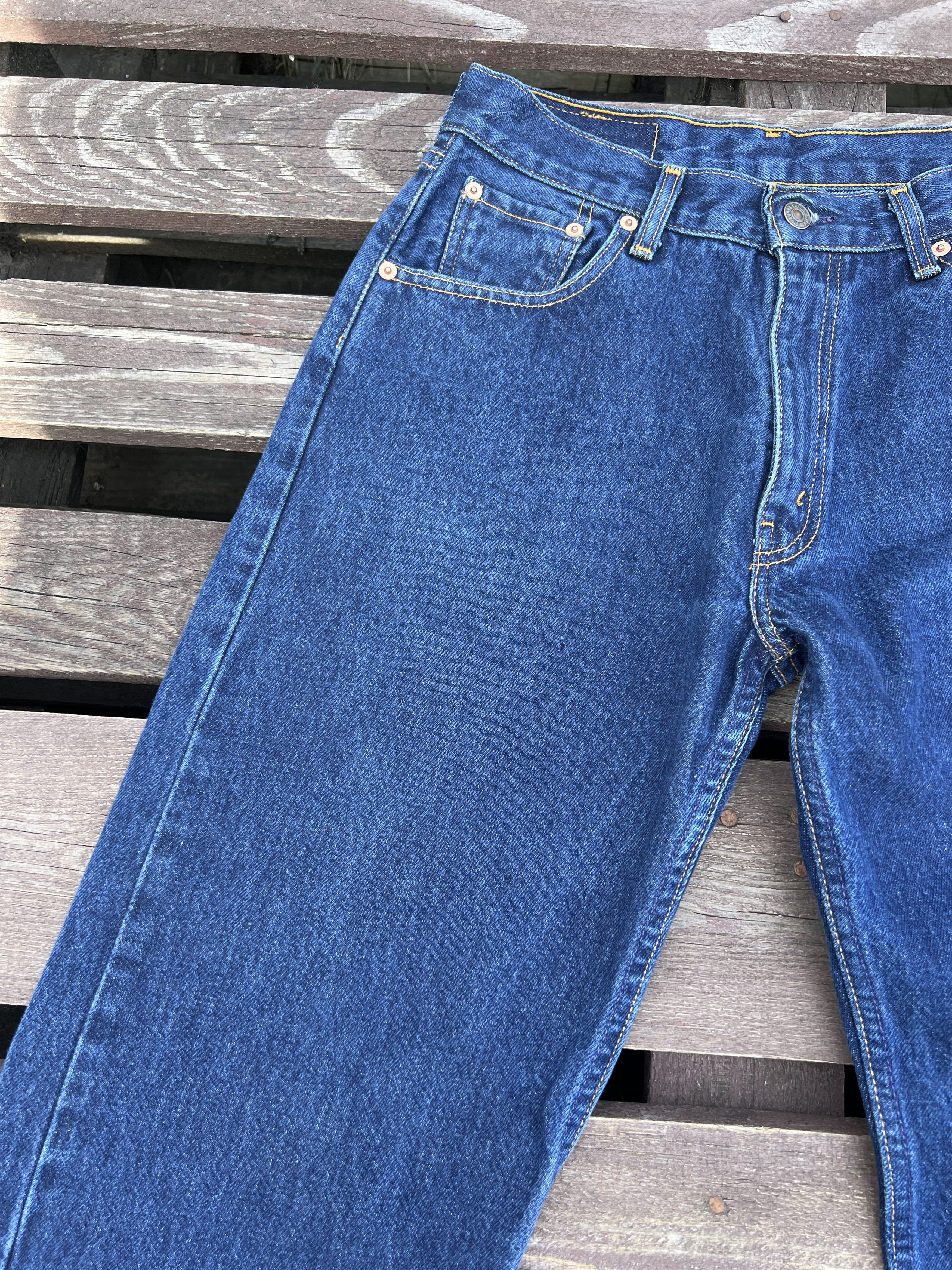 Levi's Vintage 90s Levis 592 Made in Pakistan Washed Denim Jeans Size US 31 - 17 Thumbnail