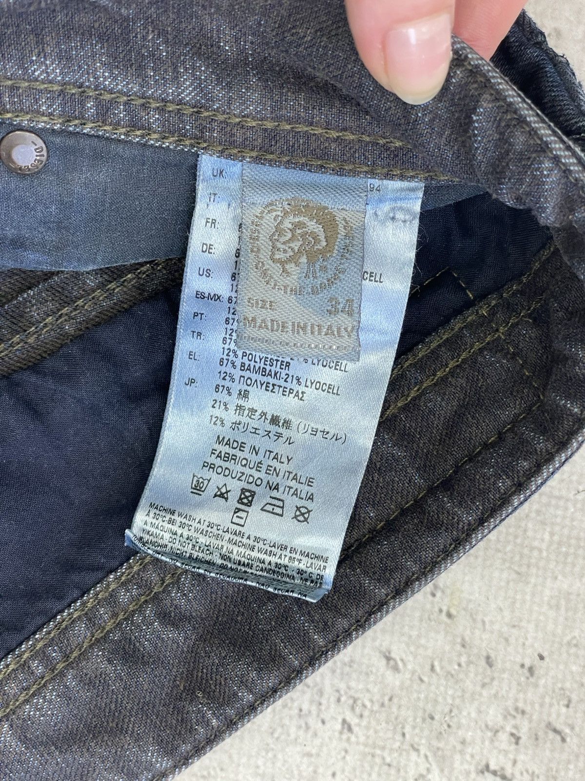 Diesel Diesel washed Distressed y2k jeans pants hype Size US 34 / EU 50 - 10 Thumbnail