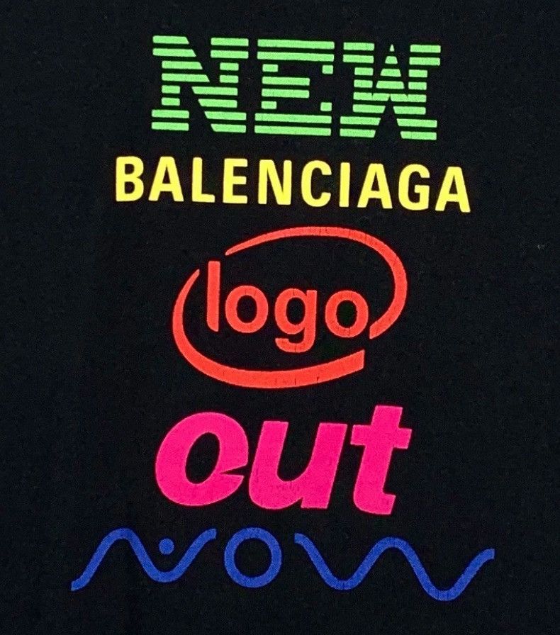 Balenciaga Balenciaga color logo printed round neck black cotton shor Size US M / EU 48-50 / 2 - 4 Thumbnail
