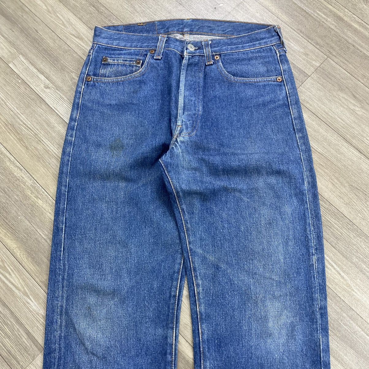 Levi's Vintage Clothing 🇺🇸1970s Vintage Levis 501 30x36 Straight Leg Faded Jeans Size US 30 / EU 46 - 2 Thumbnail