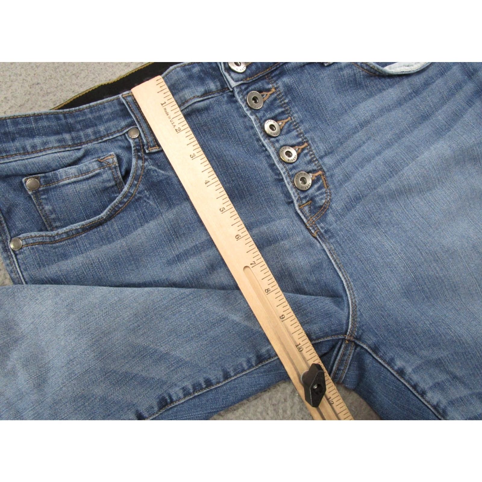 Torrid Torrid Jeans Button Fly High Rise Blue Premium Stretch Skinny Jeans 18R Womens XS? Size 40" / US 18 - 7 Thumbnail