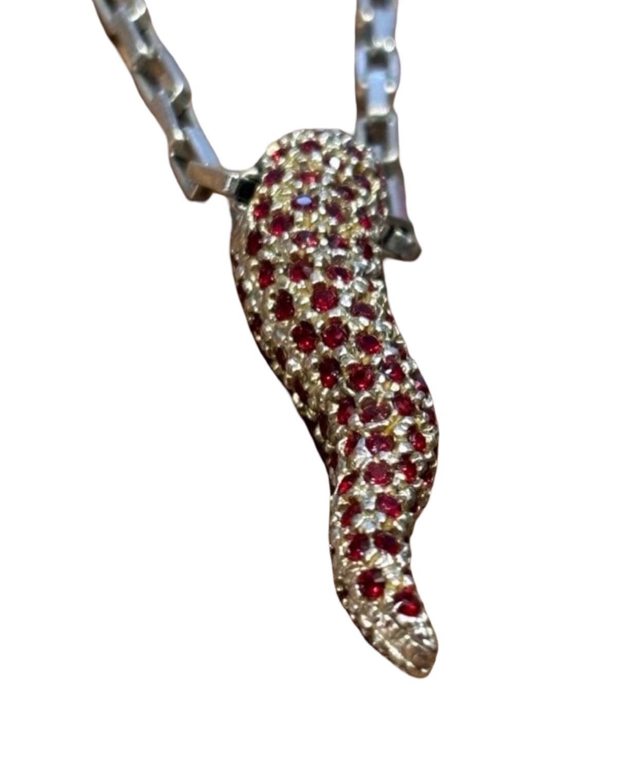 Dolce & Gabbana Embellished Corno Fang Horns Necklace Size ONE SIZE - 2 Thumbnail