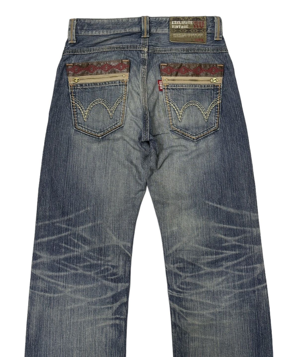 14th Addiction × Edwin × If Six Was Nine Vintage Baggy Edwin XU Distressed Denim Jeans Size US 31 - 6 Thumbnail