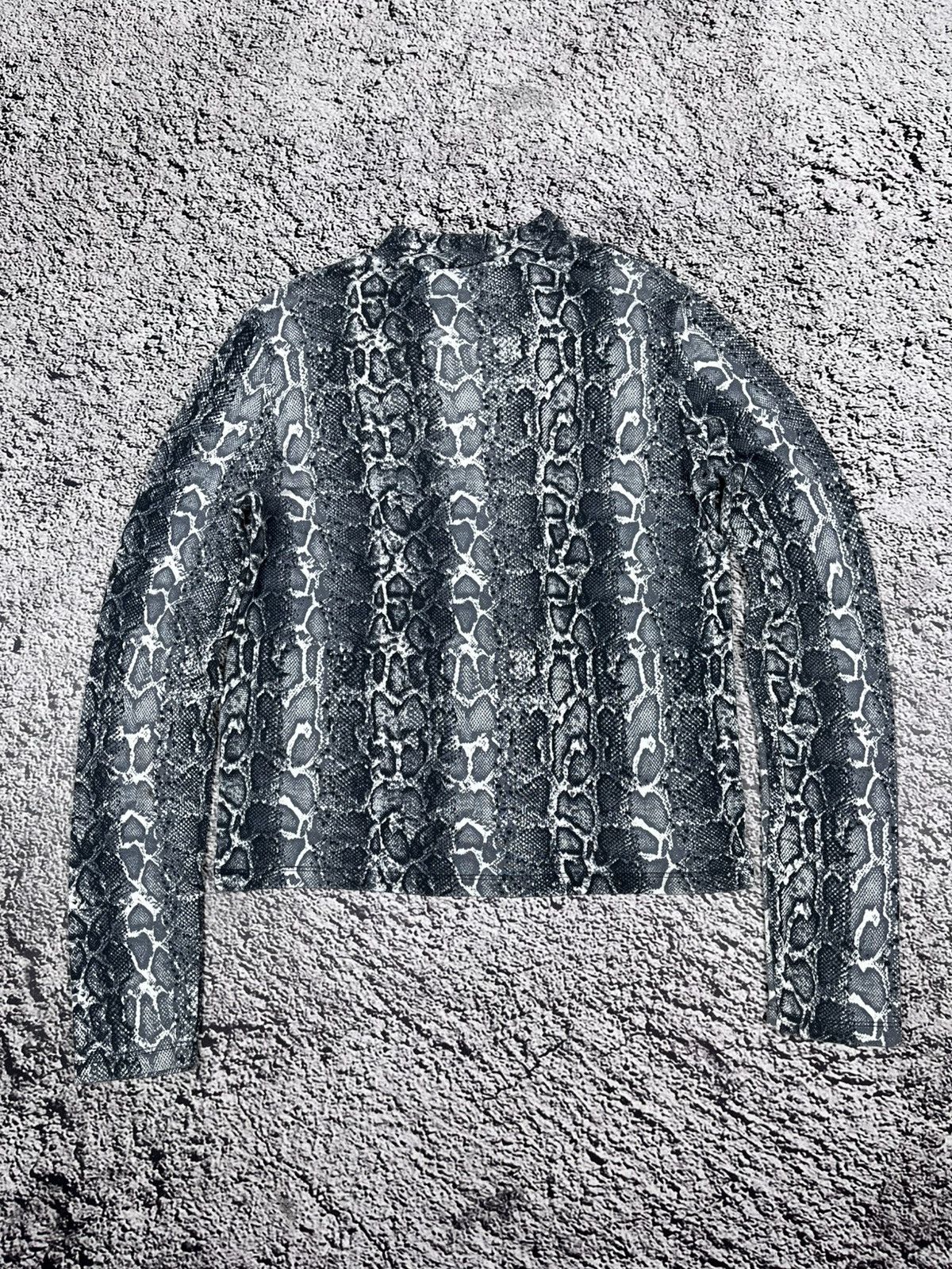 Japanese Brand Vintage Animal Pattern Snake Luxury Glamour Turtleneck Size M / US 6-8 / IT 42-44 - 5 Thumbnail
