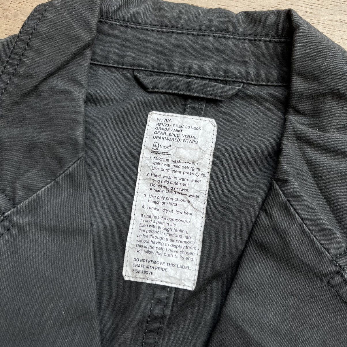 Japanese Brand × Junya Watanabe × Wtaps WTAPS BLAZER BLACK UPARMORED WASHED VINTAGE 2000s Size 36S - 5 Thumbnail
