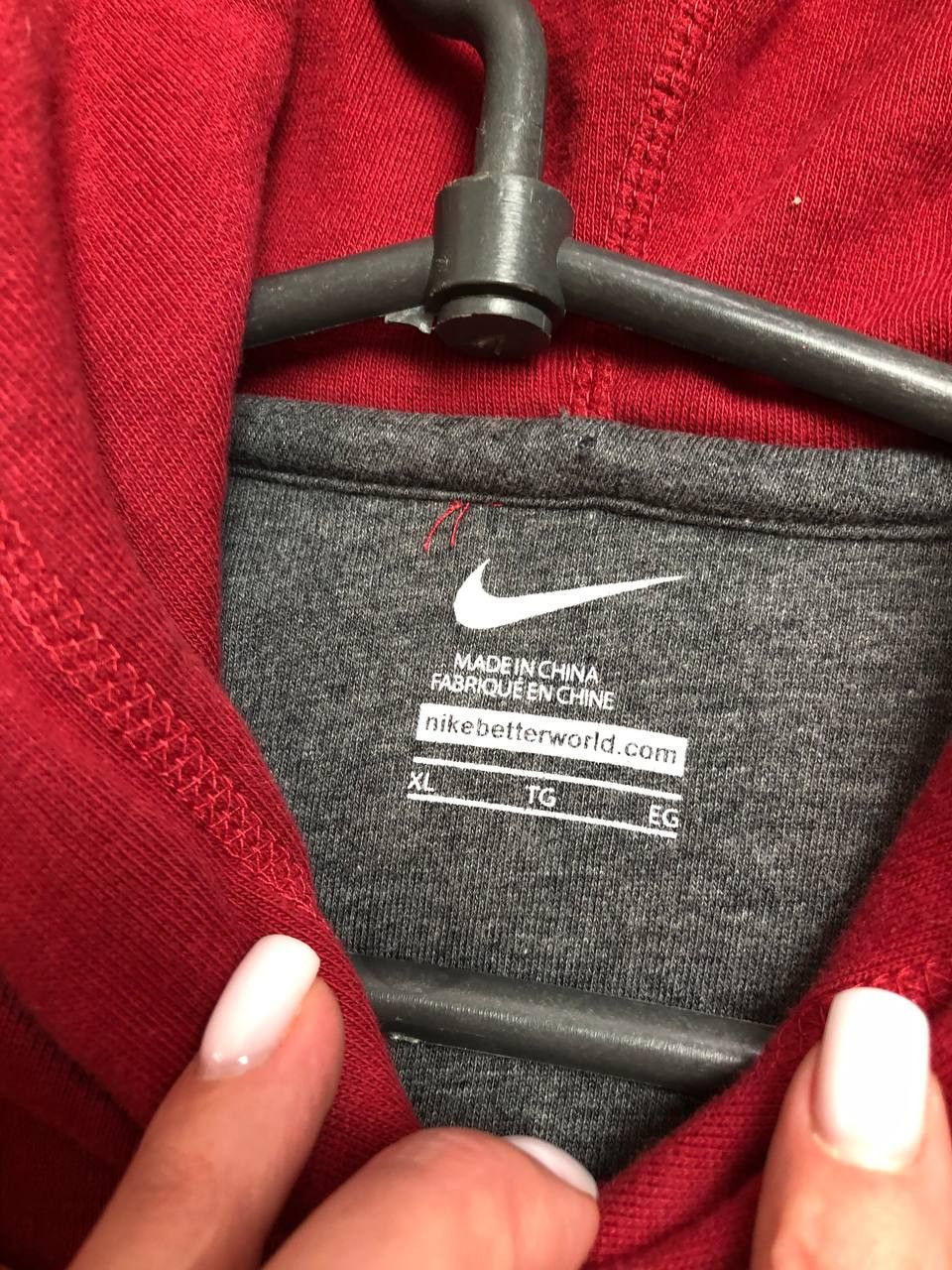 Nike vintage Nike Hoodie Y2K Faded style Japanese Size US XL / EU 56 / 4 - 12 Thumbnail