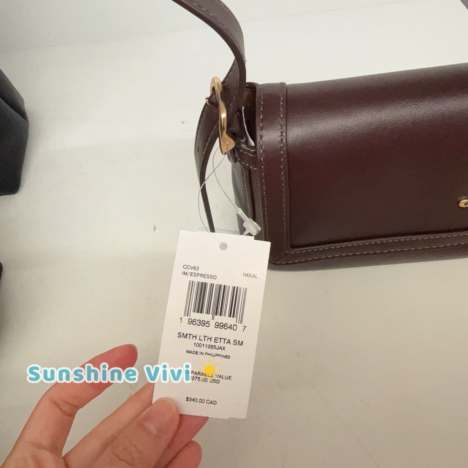 Coach NWT Coach Etta Small Flap Shoulder Bag CCV63 Maroon Size ONE SIZE - 6 Thumbnail