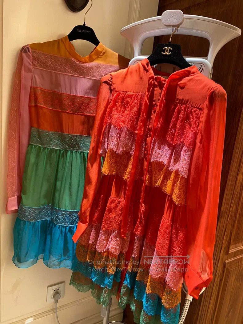 Valentino Valentino Rainbow lace dress Size S / US 4 / IT 40 - 5 Thumbnail