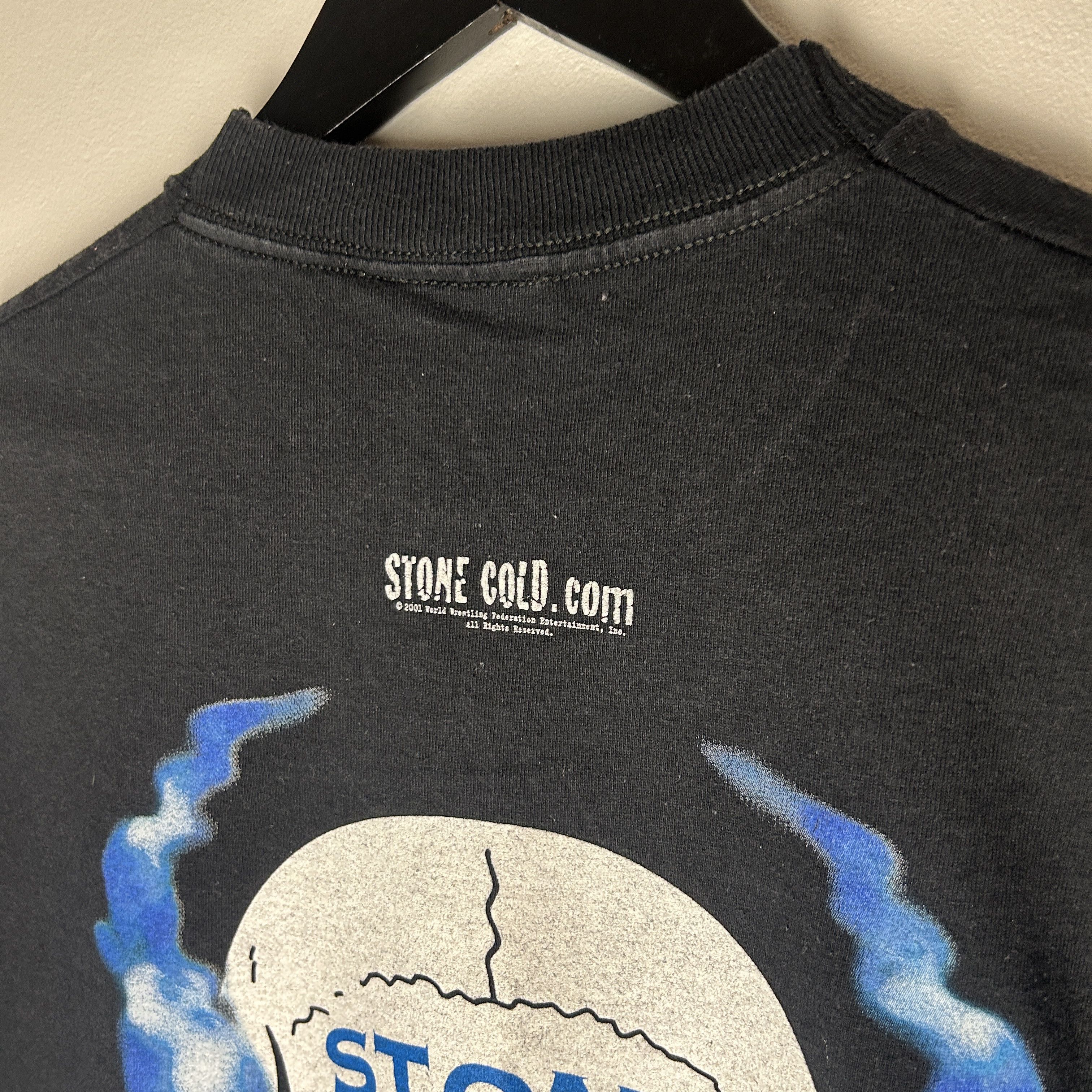 WWE Vintage Stone Cold What 2001 WWE T-shirt Size US M / EU 48-50 / 2 - 5 Thumbnail
