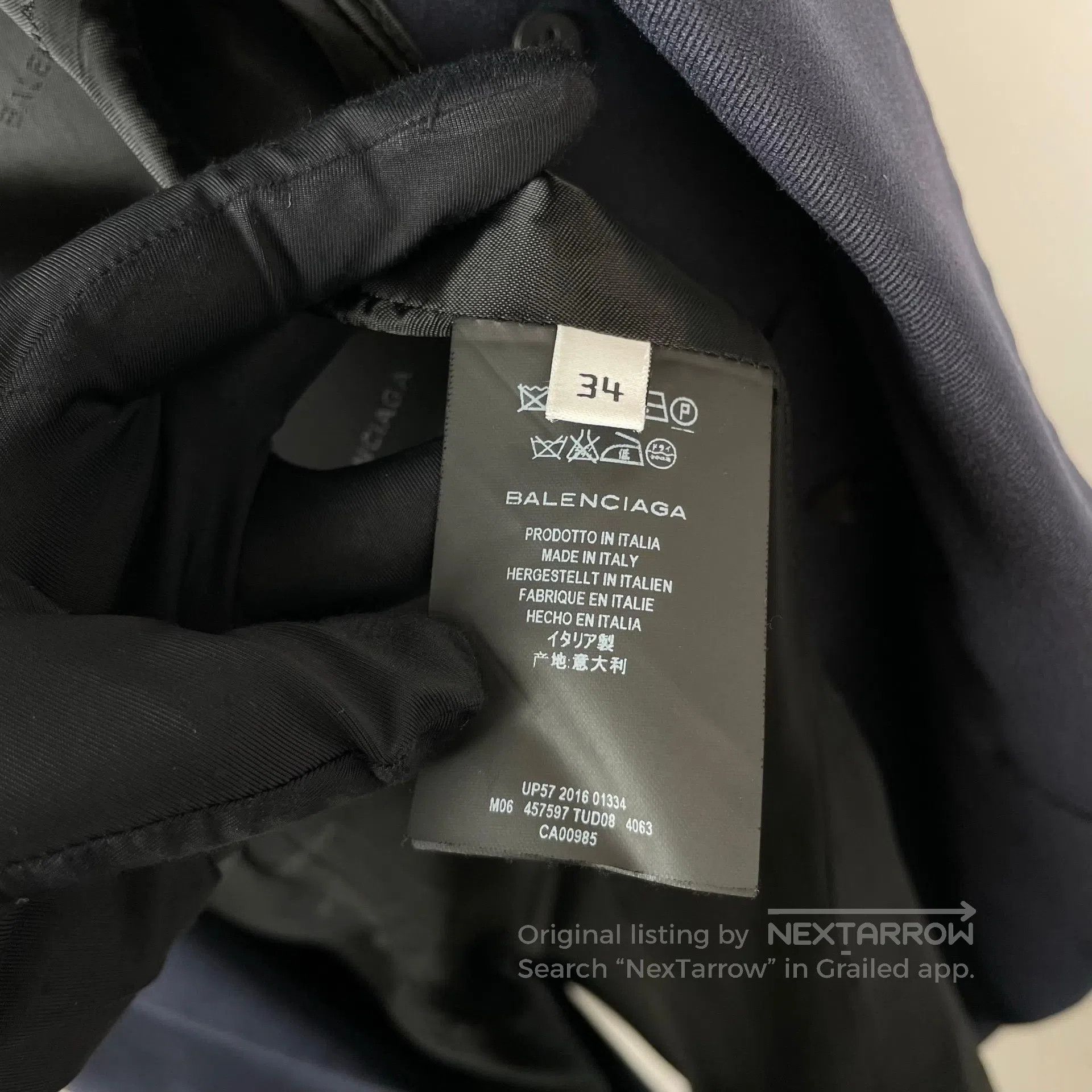 Balenciaga Balenciaga Deep Blue Double-breasted Coat Jacket| Size XXS / US 00 / IT 34 - 7 Thumbnail