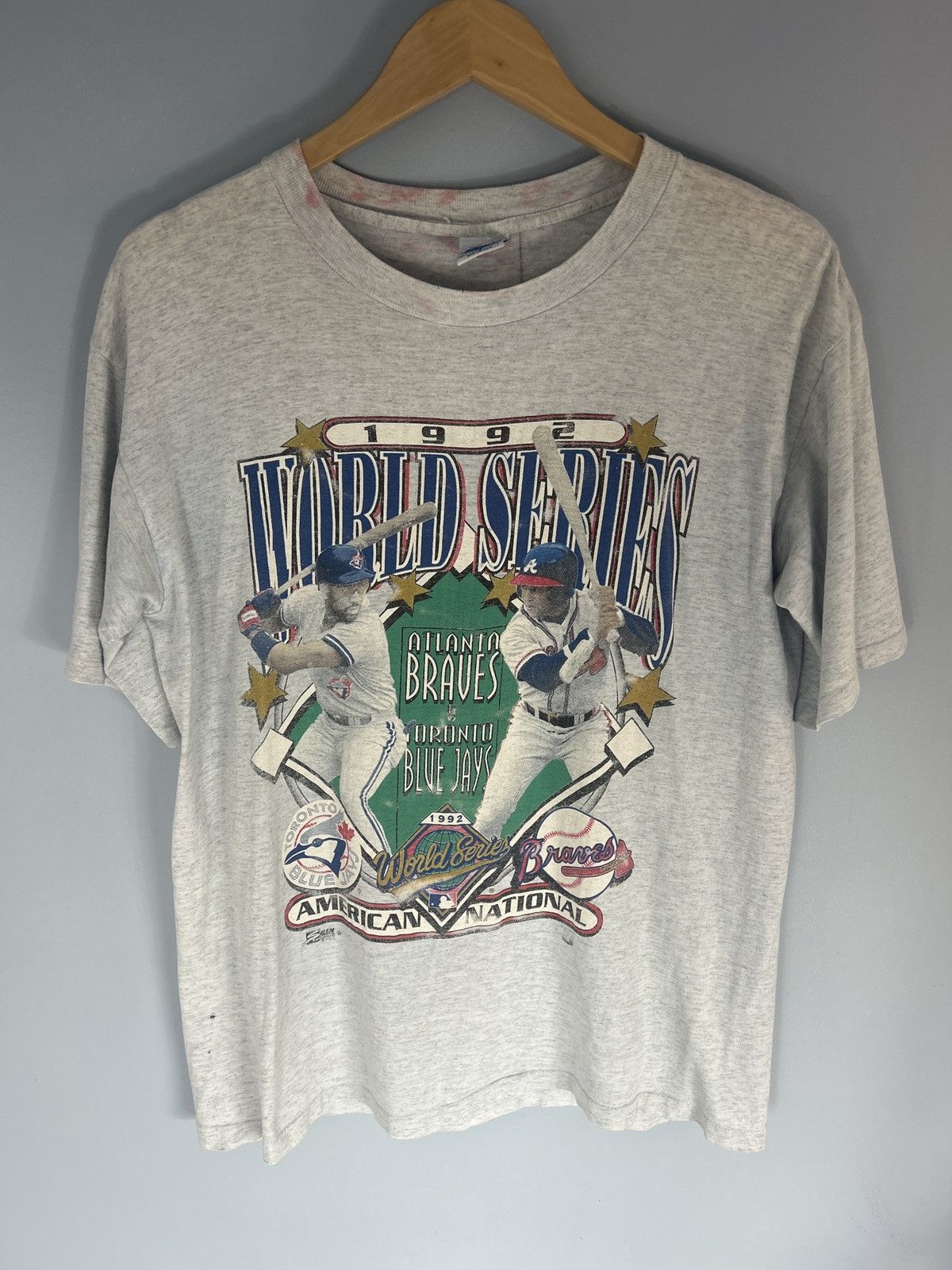MLB × Vintage Vintage 1992 World Series Blue Jays vs Braves MLB Tee Size US L / EU 52-54 / 3 - 1 Thumbnail