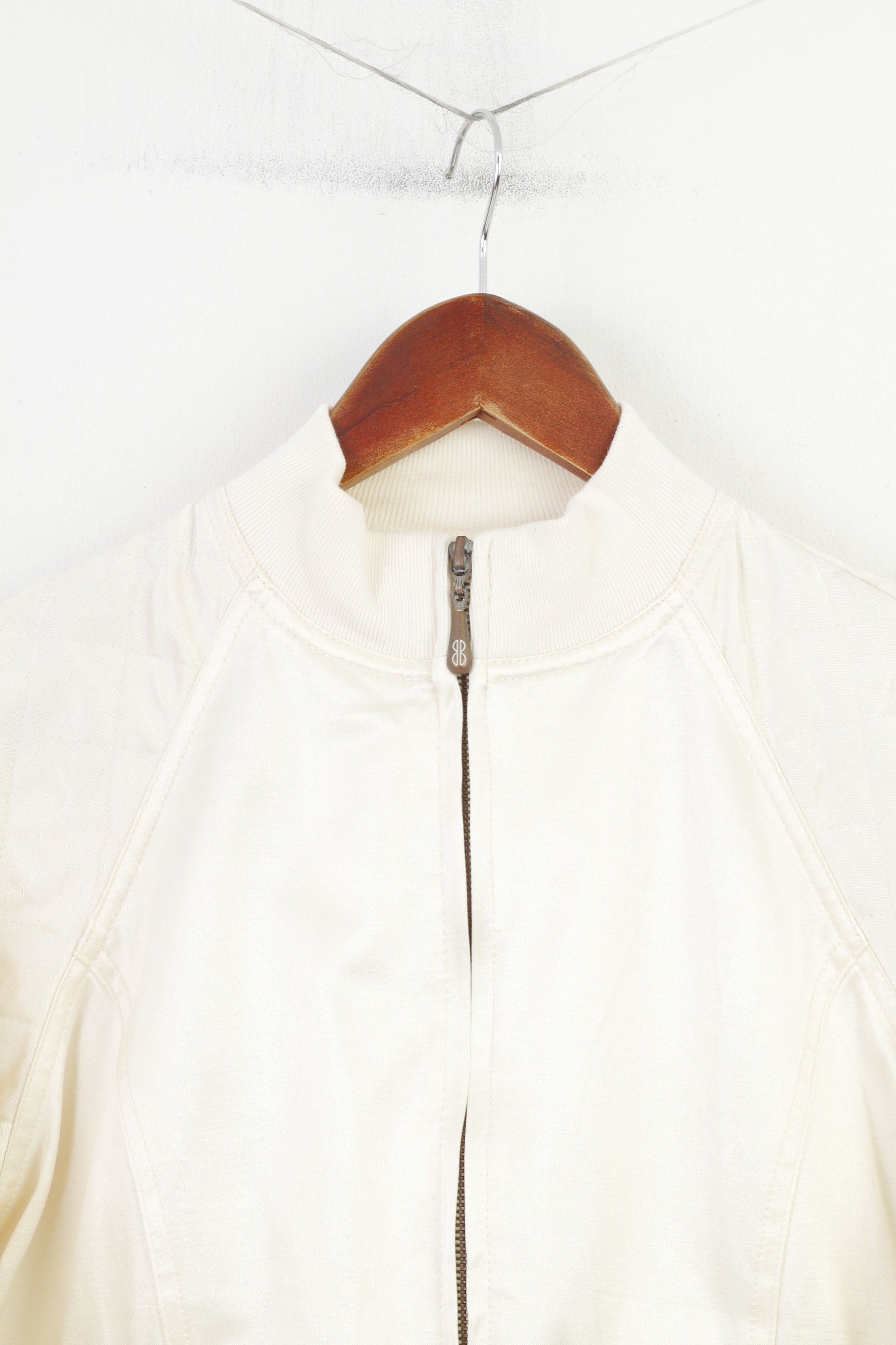 Bill Blass Bill Blass Jeans Women M Jacket Retro Cream Shiny 11109 Size M / US 6-8 / IT 42-44 - 3 Thumbnail