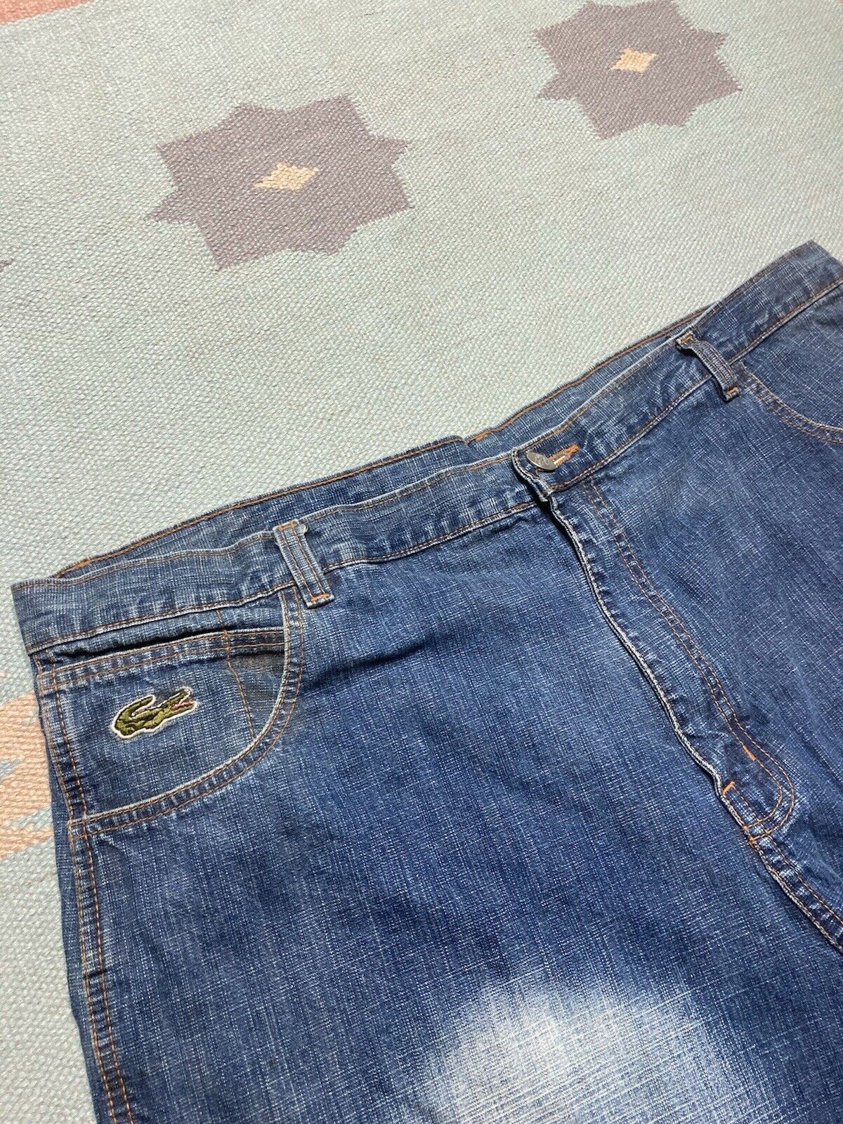 Lacoste × Vintage y2k baggy jeans shorts lacoste faded southpole alligator 44 Size US 44 / EU 60 - 4 Thumbnail