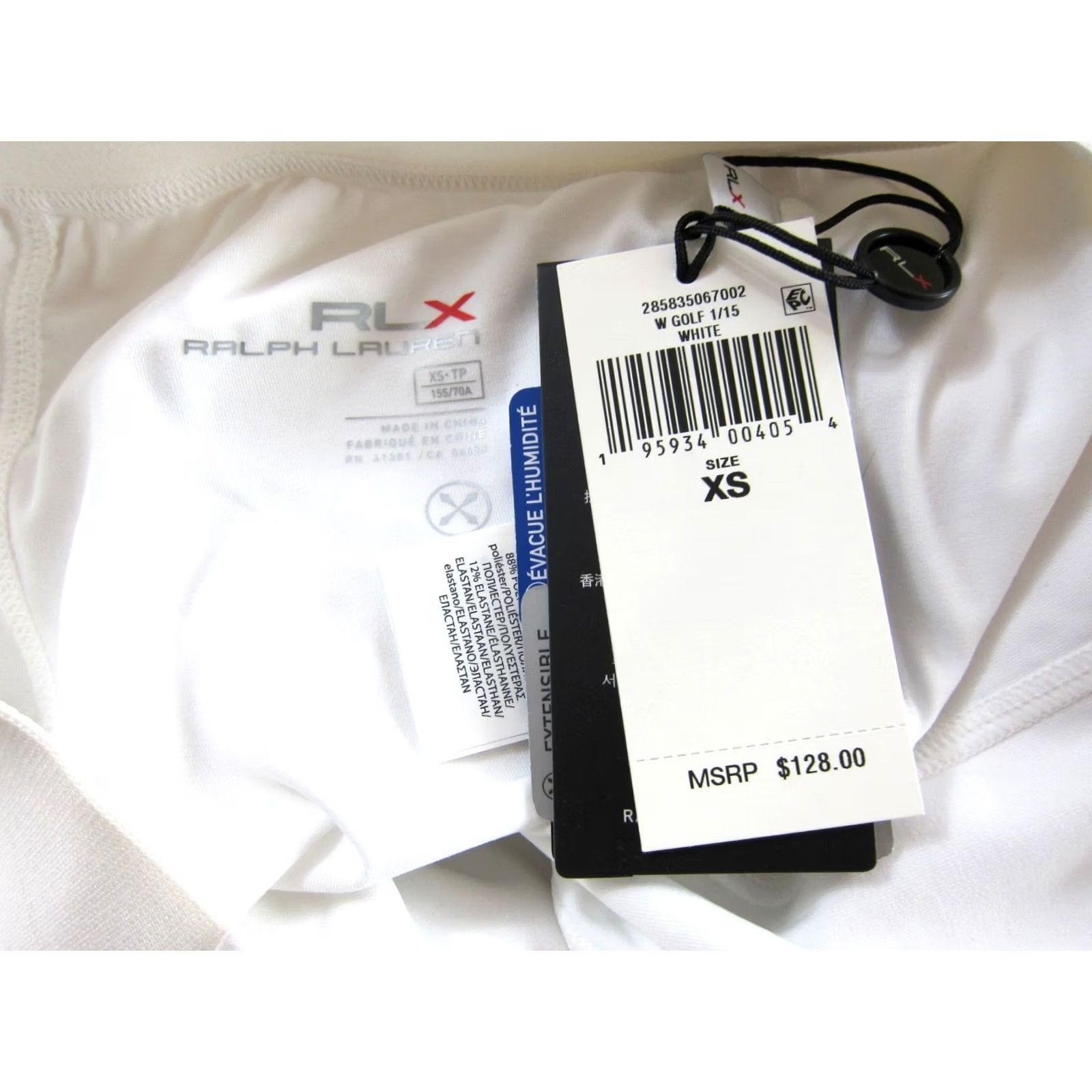 RLX Ralph Lauren NWT Ralph Lauren White Wicking Stretch Pocket Shorts Lined Golf Skirt Skort XS Size 26" / US 2 / IT 38 - 3 Thumbnail