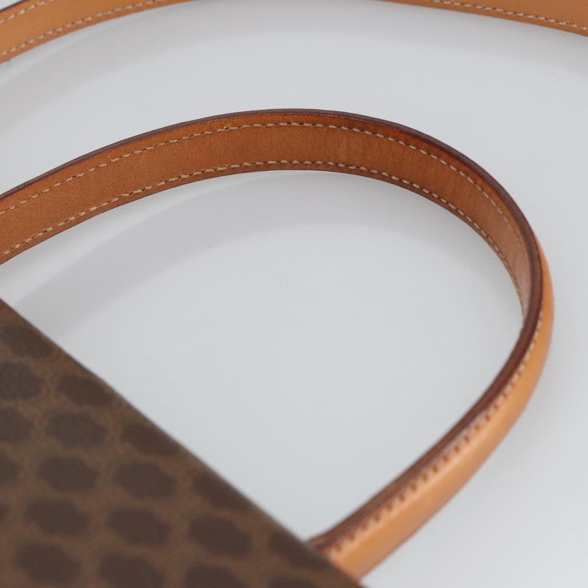 Celine CELINE Macadam Canvas Hand Bag Pvc Leather Brown Gold Size ONE SIZE - 7 Thumbnail