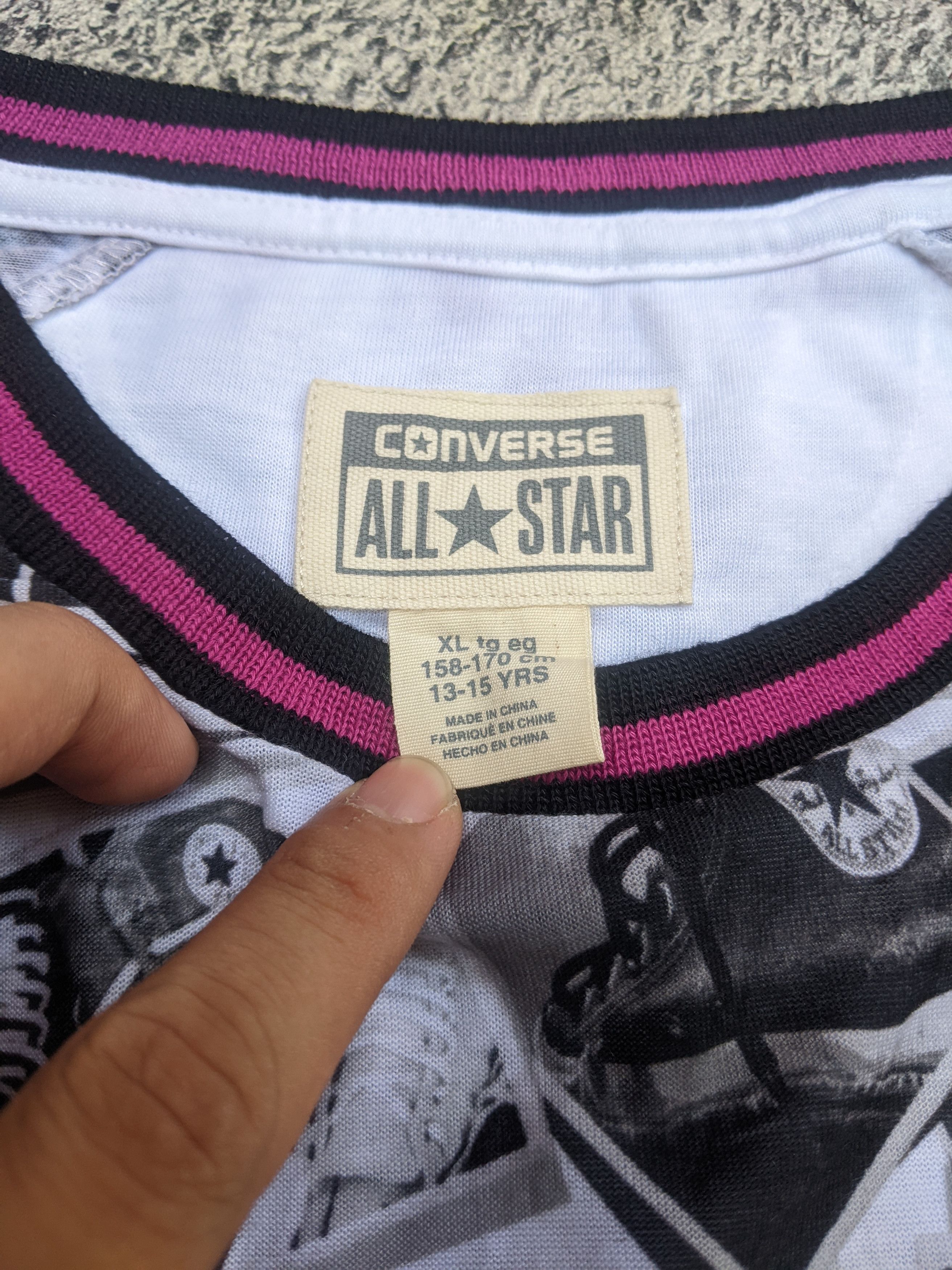 Converse Chuck Taylor All Over Print Long Sleeve T Shirt Size US S / EU 44-46 / 1 - 5 Thumbnail