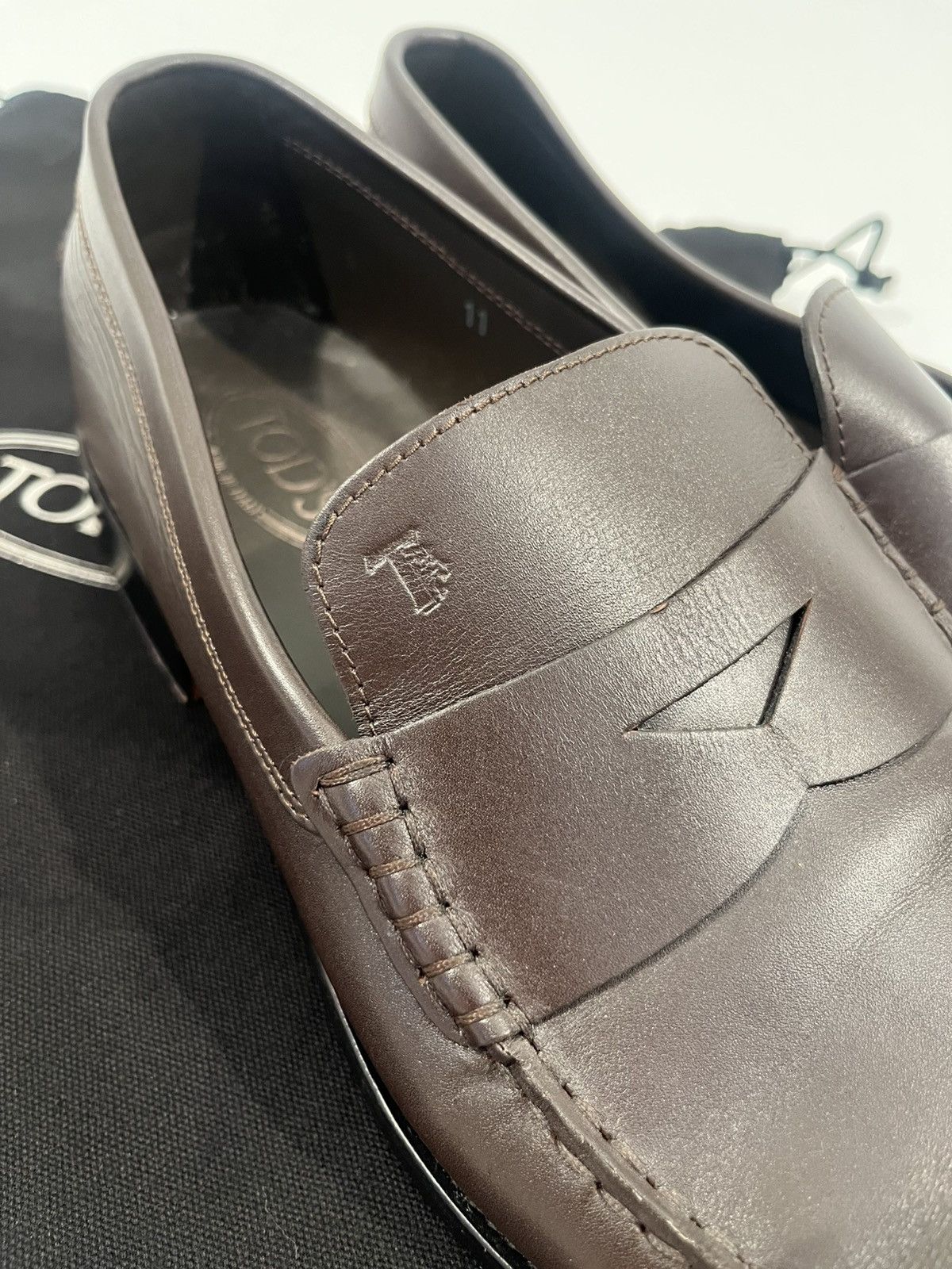 Tod's Tod’s Classic Penny Loafers - Size 11 - RRP £695 Size US 11 / EU 44 - 4 Thumbnail